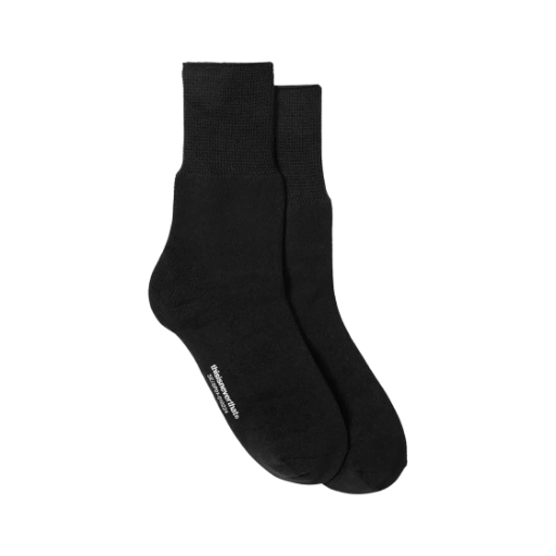 디스이즈네버댓 소프트 삭스 블랙 (2 개입)(Thisisneverthat Soft Socks Black (2 Pack)) - 1