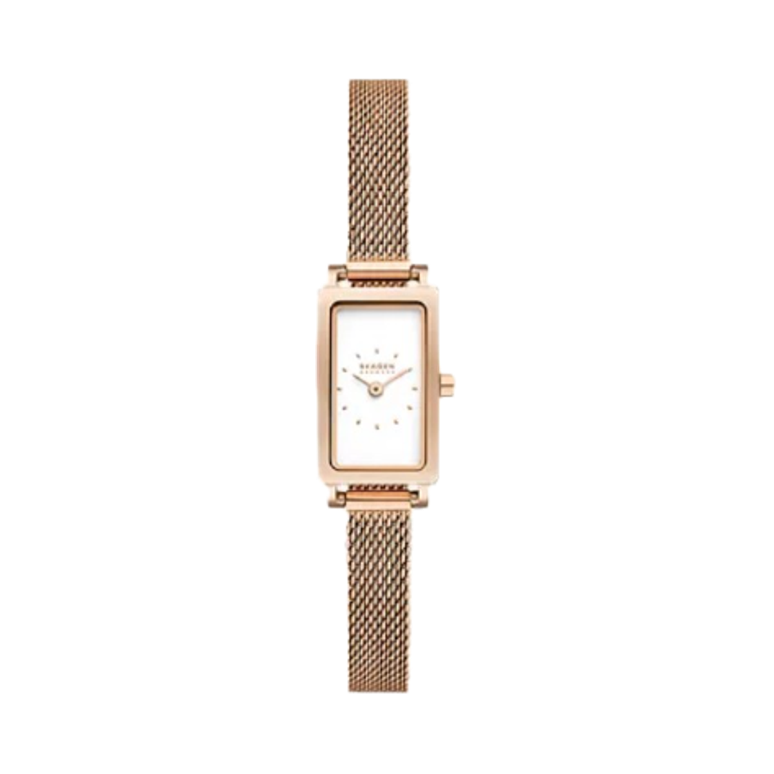 스카겐 하겐 마이크로 쿼츠 투핸드 30mm 화이트 스테인리스 스틸 로즈 골드(Skagen Hagen Micro Quartz Two-Hand 30mm White Stainless Steel Rose Gold)
