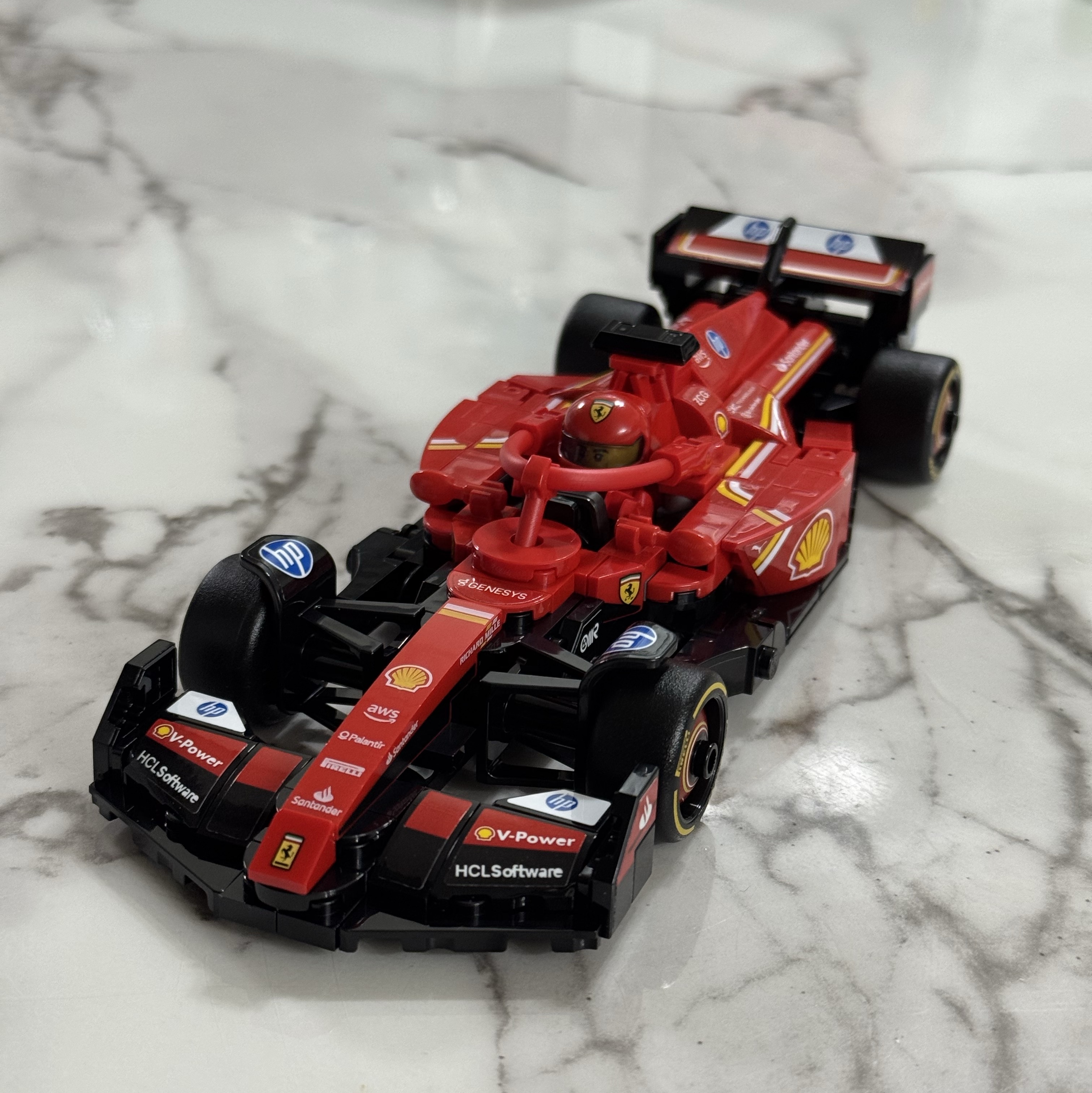 Lego Speed Champions Ferrari SF-24 F1 Race Car 착용 스타일 - 3