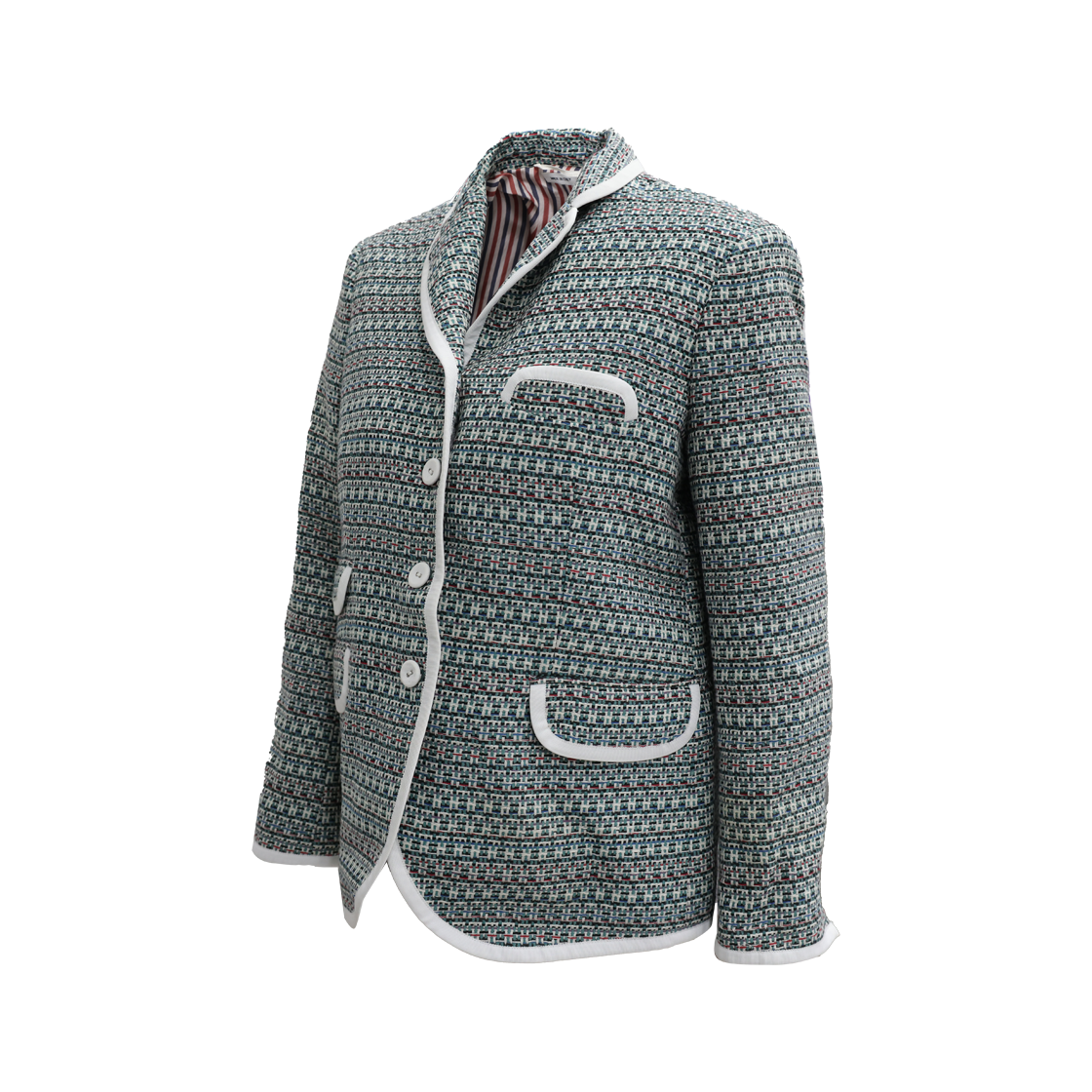 ITWNHR32RBTT Thom Browne Multicolor Tweed Jacket
