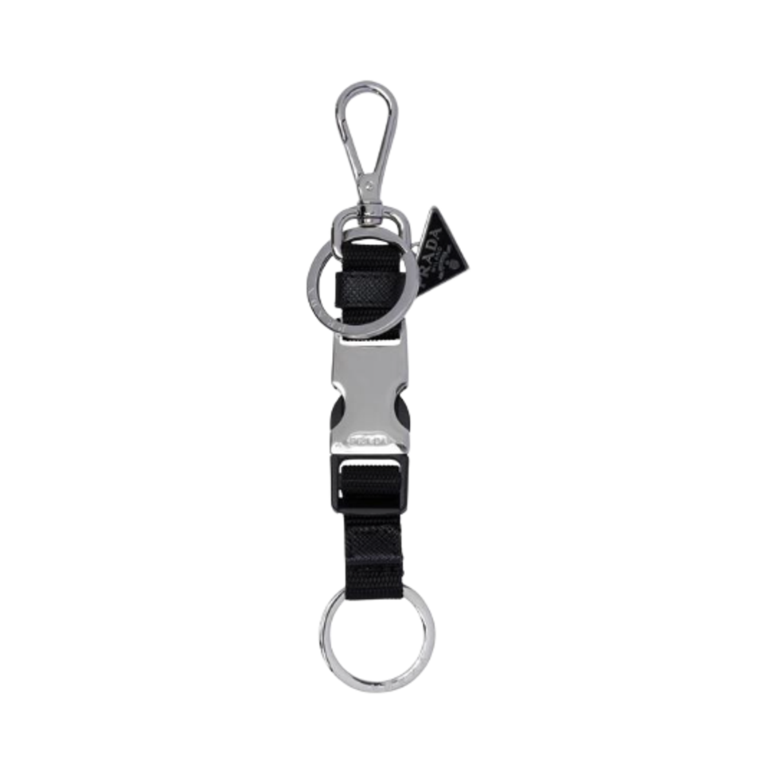 2PT013-2DMN-F0002 Prada Keychain with Buckle Black