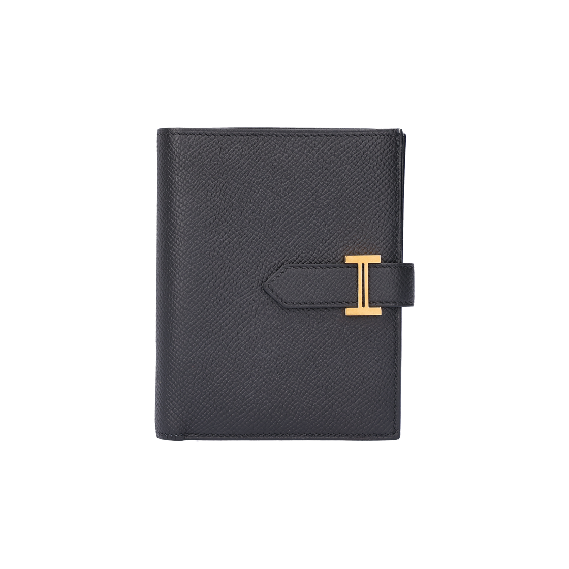 ITSLV5SB2U8O Hermes Bearn Wallet Epsom Noir with Gold Hardware and C Engraving
