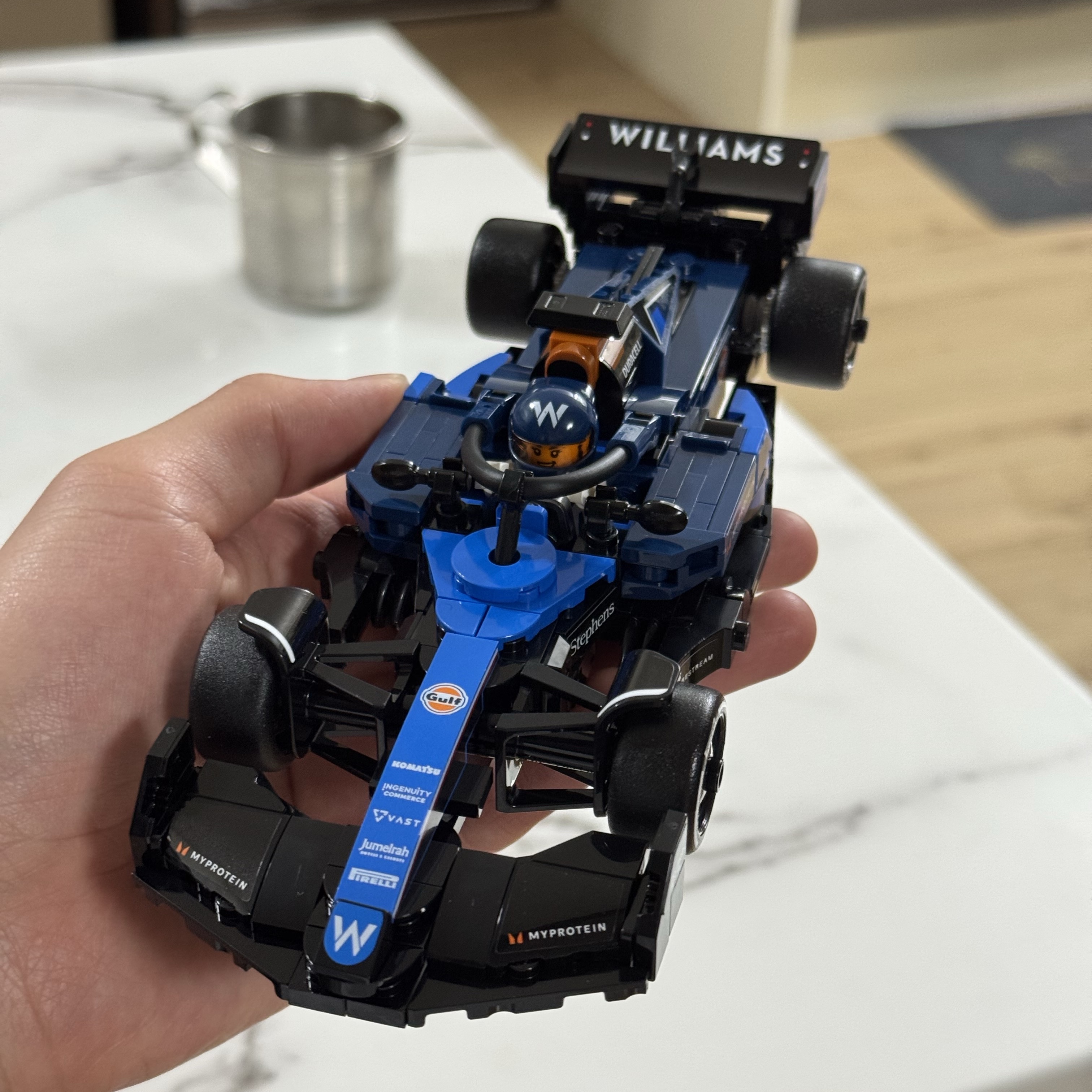 Lego Speed Champions Williams Racing FW46 F1 Race Car 착용 스타일 - 1