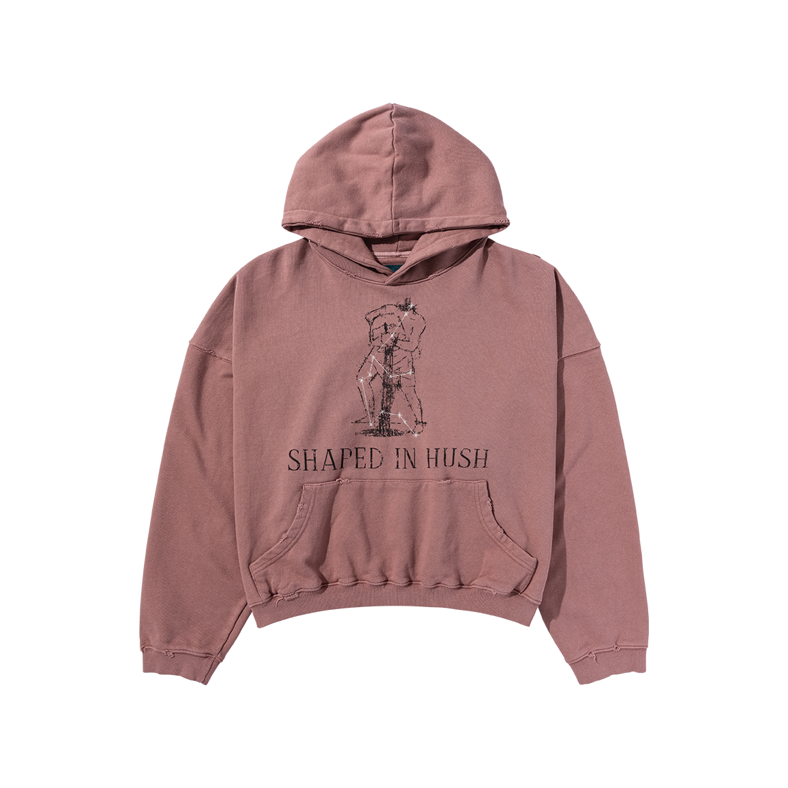 언더마이카 25FW 사인즈 오브 조디악 아쿠아리우스 빈티지 후디 인디안 레드