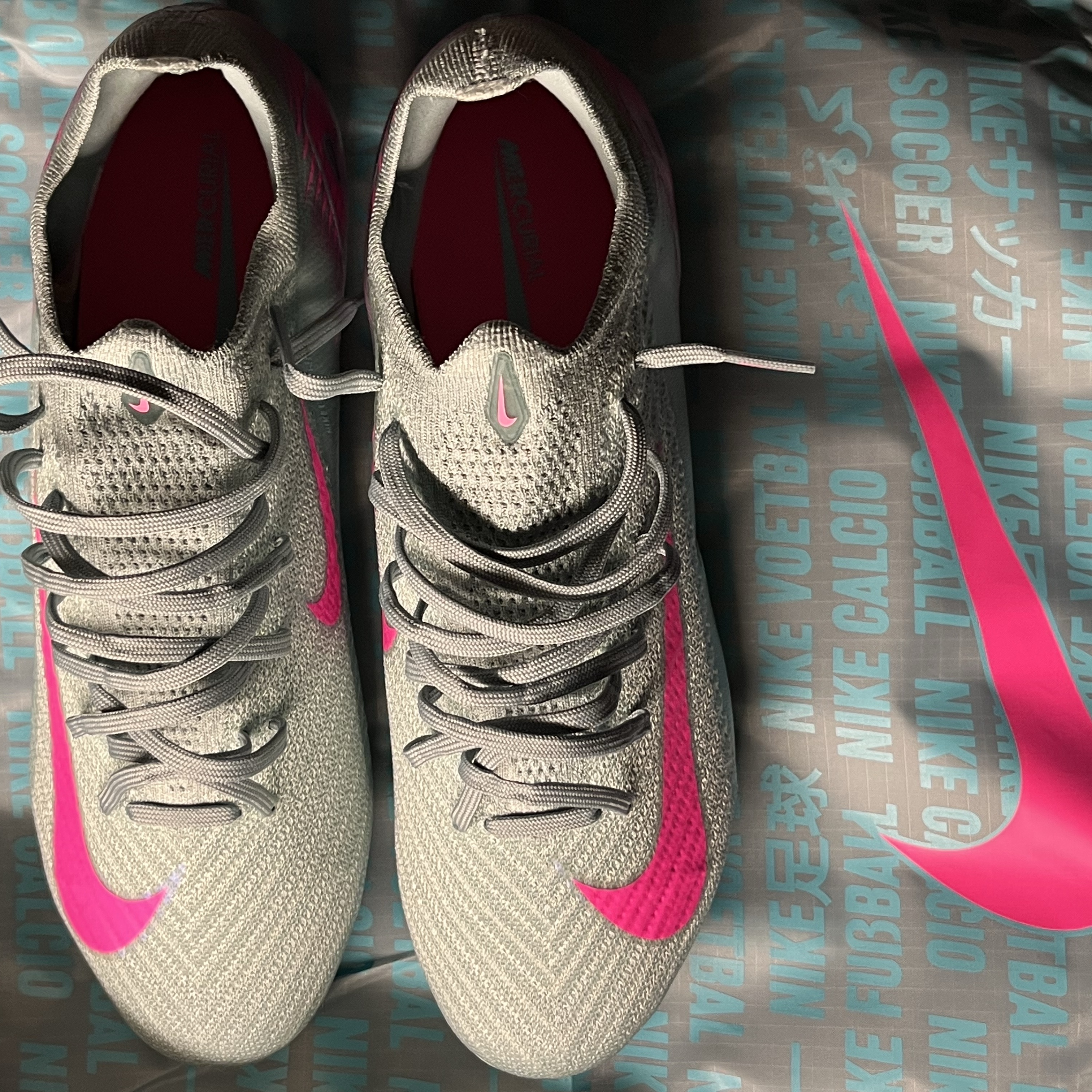 Nike Zoom Mercurial Vapor 16 Elite AG Pro Ocean Cube Pink Blast 착용 스타일