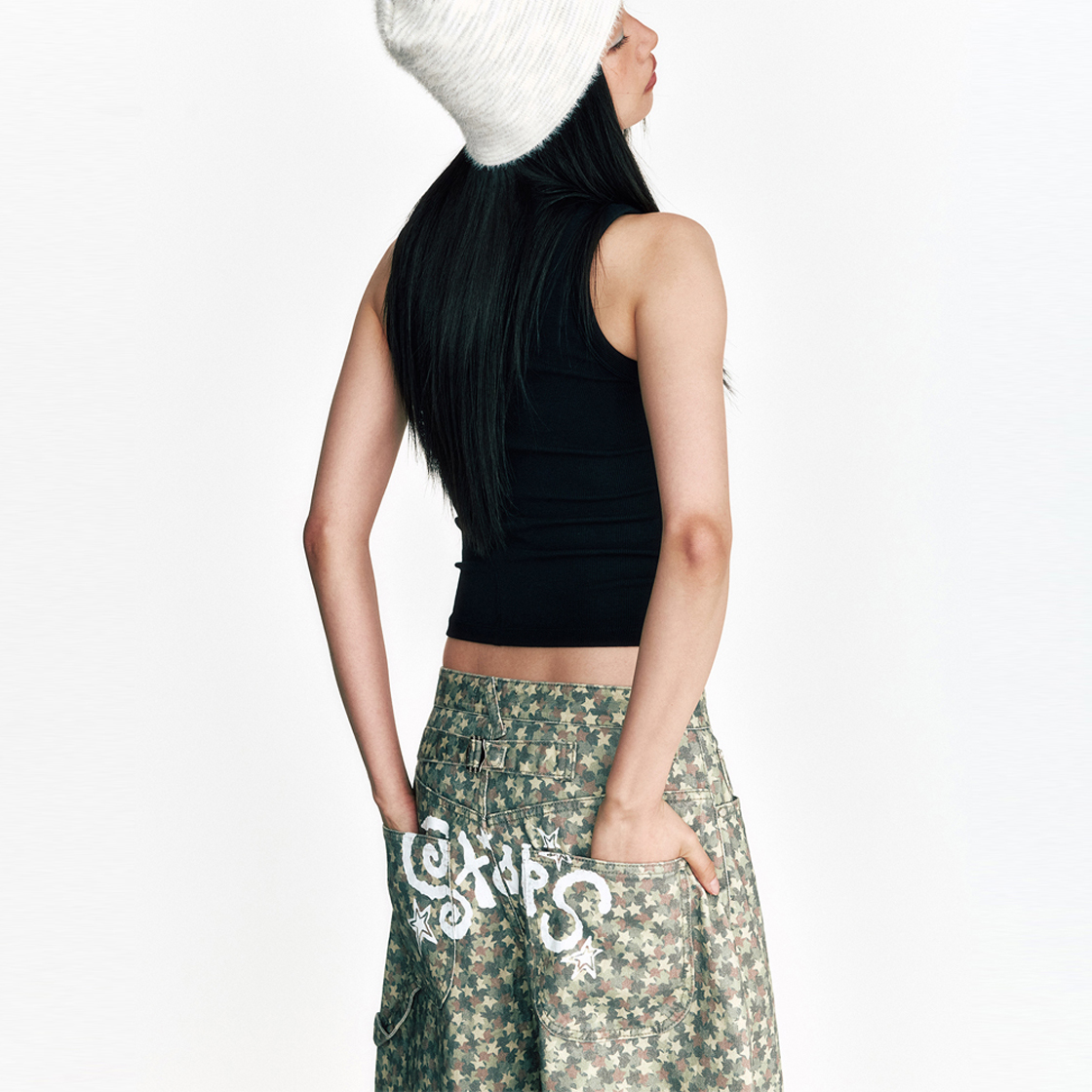 쎄르페 스타 카모 코튼팬츠 베이지(SSERPE Stars Camouflage Cotton Pants Beige) - 4