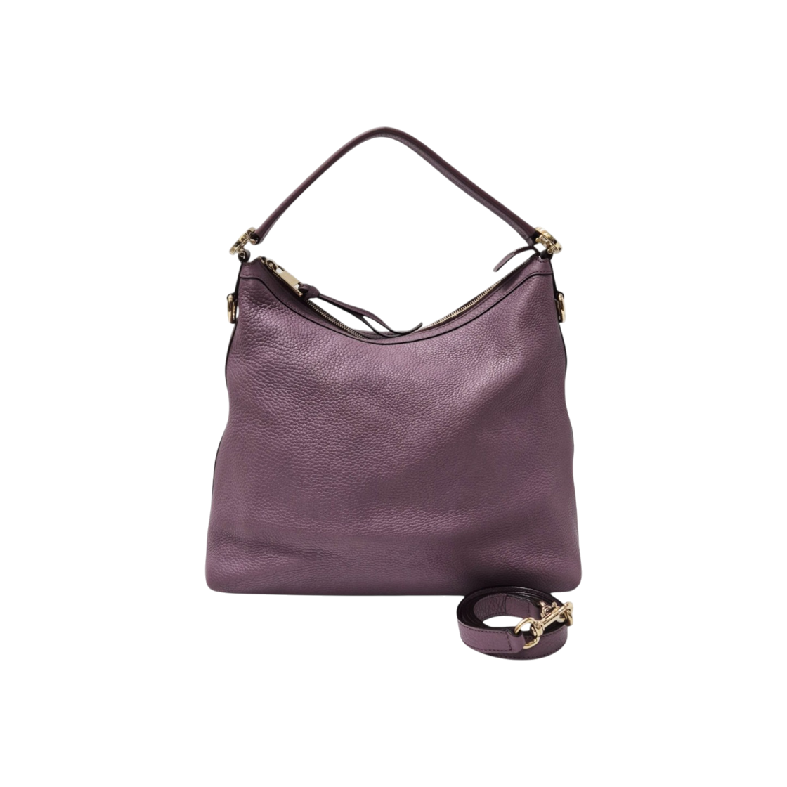 IT274U6I5WFB Gucci Purple Interlocking GG Logo Hobo Shoulder Bag
