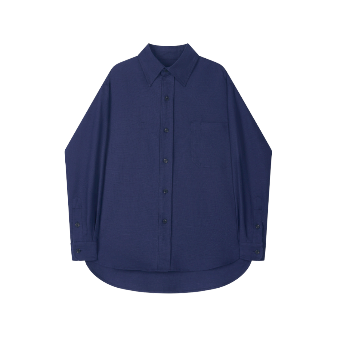 FW25SLS021BE Hongwoosung French Jumbo Shirts Blue