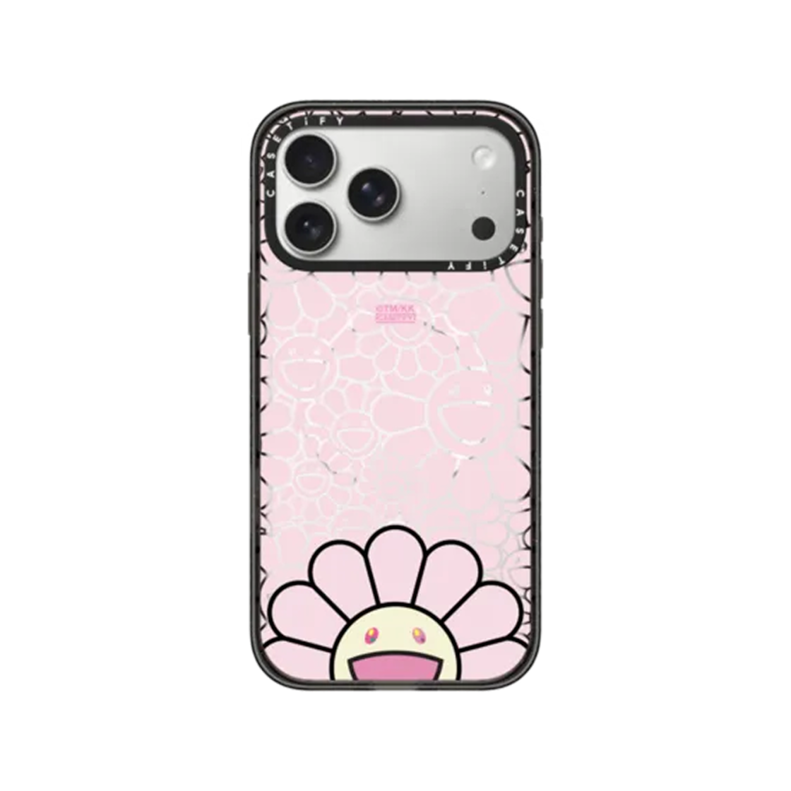 케이스티파이 x 무라카미 타카시 아이폰 스마일 핑크 폰 맥세이프 임팩트 케이스(Casetify x Murakami Takashi iPhone Smile Pink Phone Magsafe Impact Case)