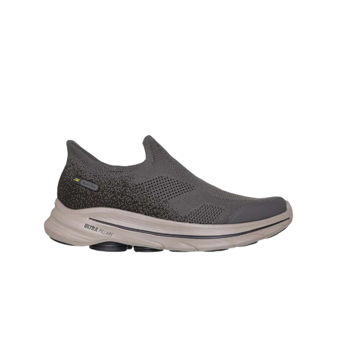 216784-DKTP Skechers Slip-Ins Go Walk 8 Pelayo Dark Taupe