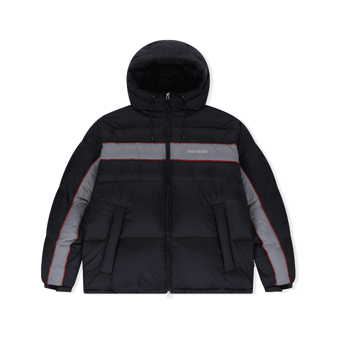 예스아이씨 패널 다운 재킷 블랙(YESEYESEE Paneled Down Jacket Black)