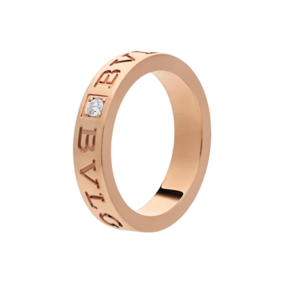 - Bulgari B.Zero1 Ring Rose Gold Diamonds
