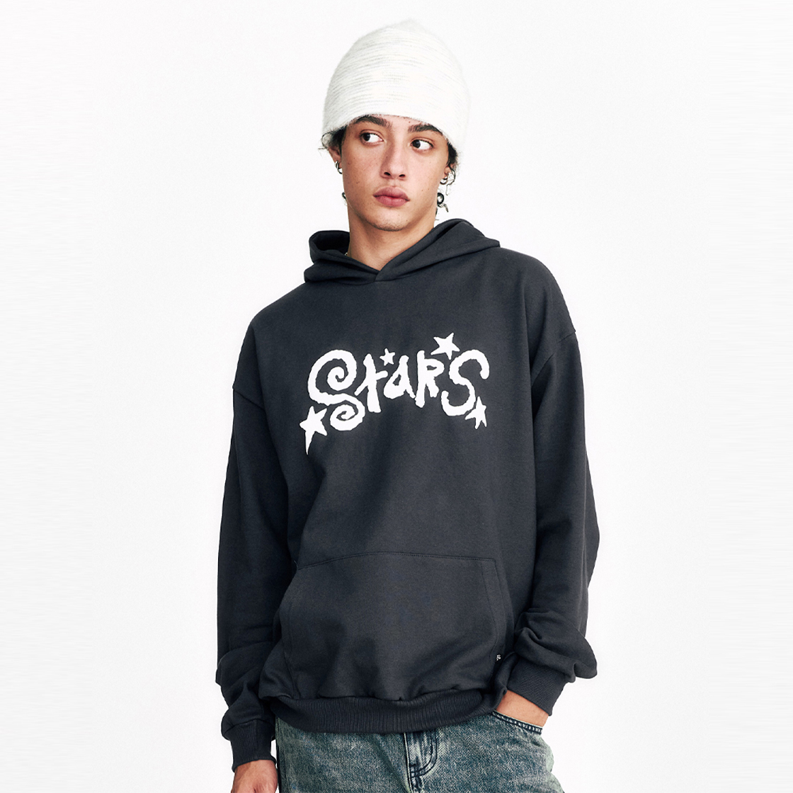 쎄르페 스타 엠보 후드티 차콜(SSERPE Star Embossed Hoodie Charcoal) - 4