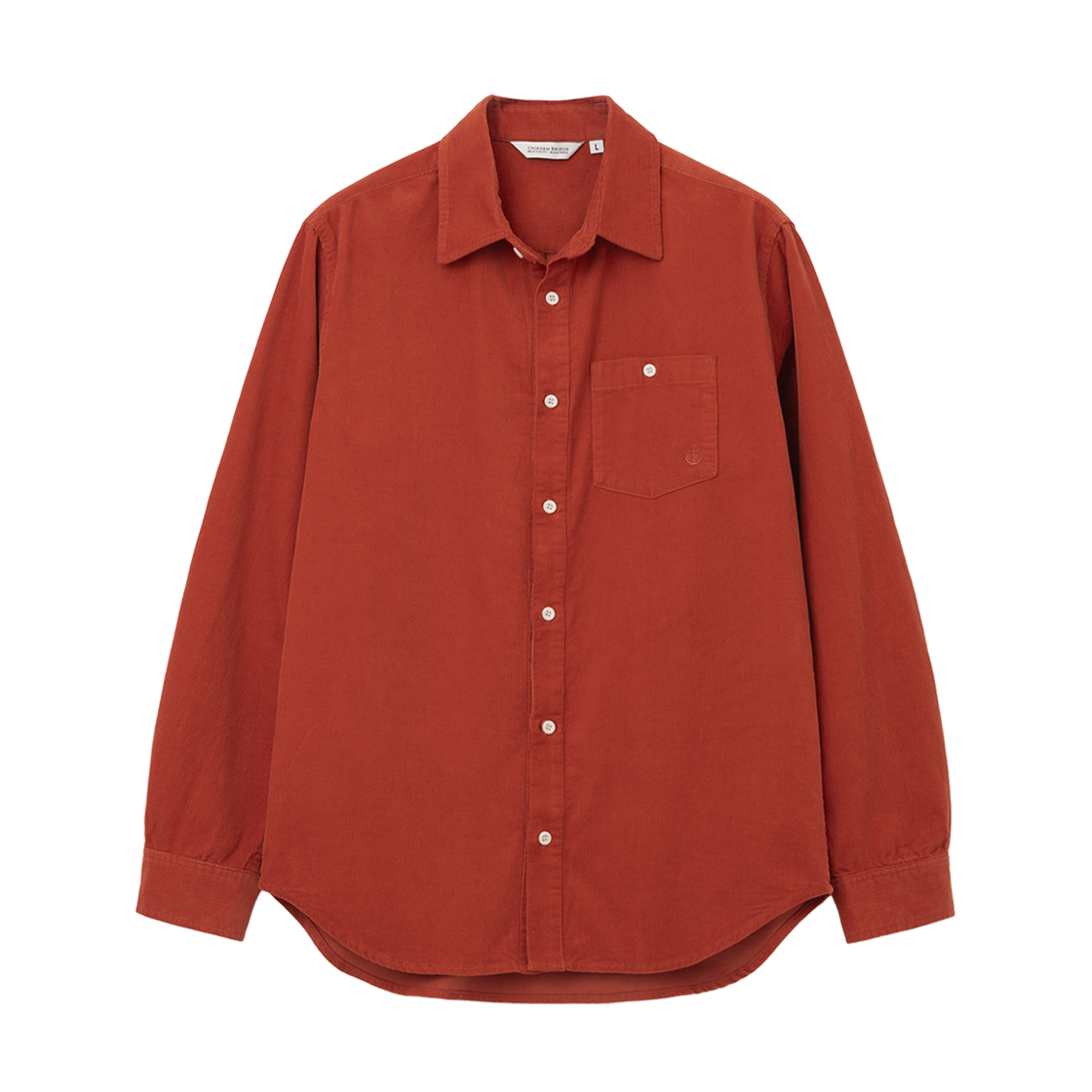 UB2599SH224MOR Uniform Bridge Corduroy Shirt Orange