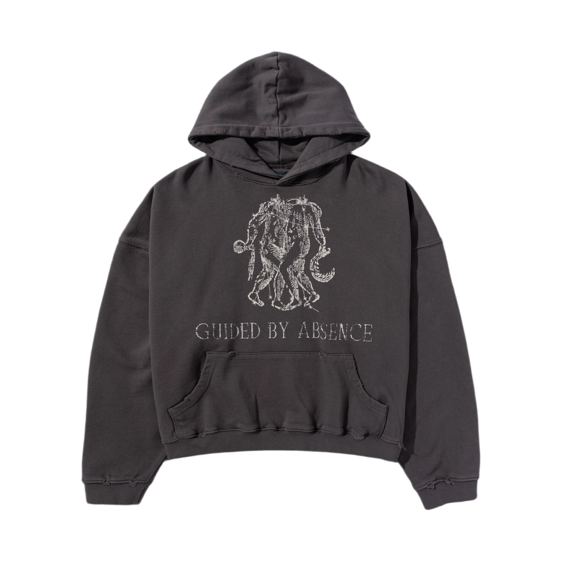 언더마이카 사인 오브 조디악 제미니 빈티지 후드 그레이