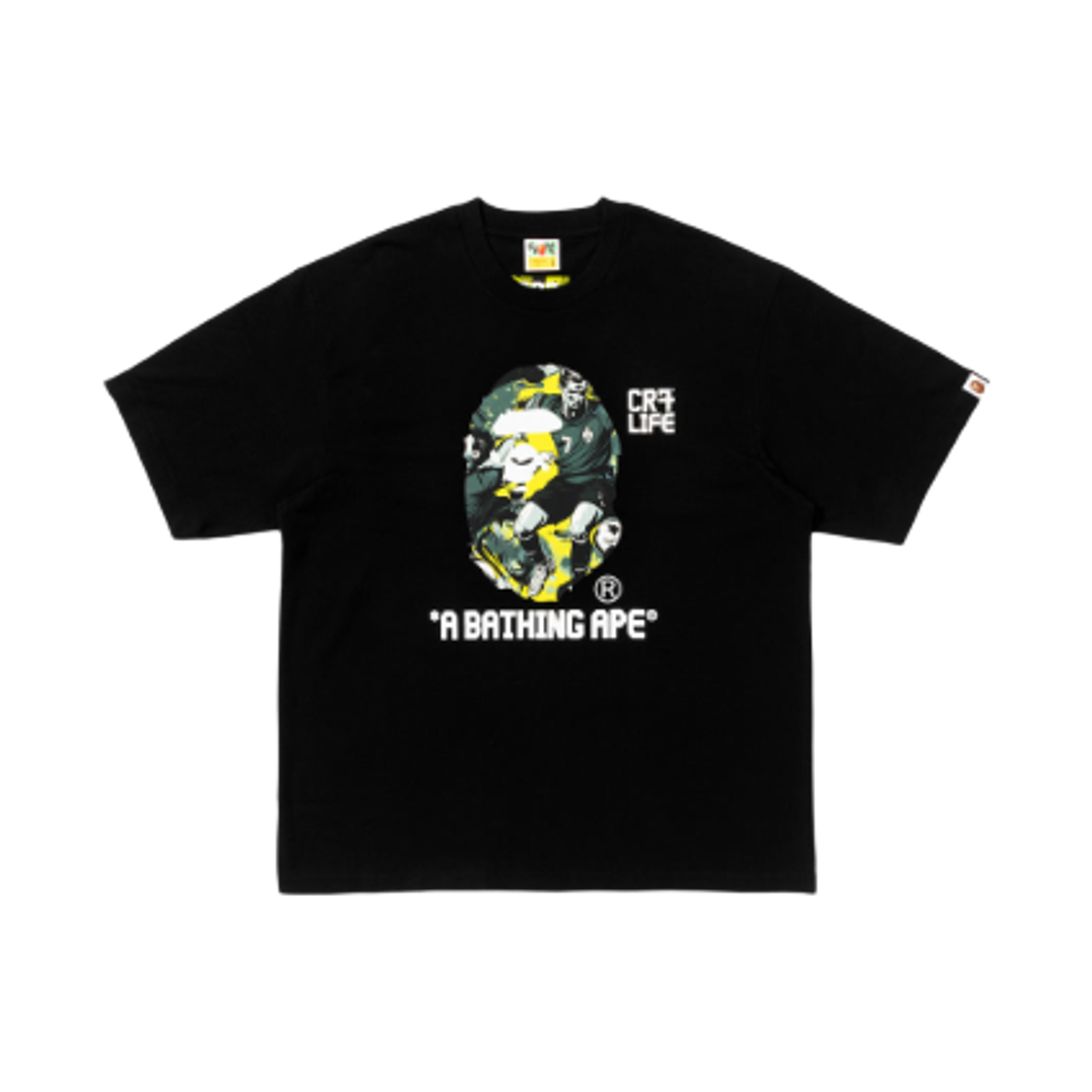 베이프 x CR7 라이프 그래픽 어 베이싱 에이프 릴렉스드 핏 티셔츠(BAPE x CR7 Life Graphic A Bathing Ape Relaxed Fit T-Shirt) - 1