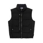 Stone Island G100006 Nylon Metal In Econyl Down Vest with Anti-Drop and Dual Zip Pockets Black - 25FW
