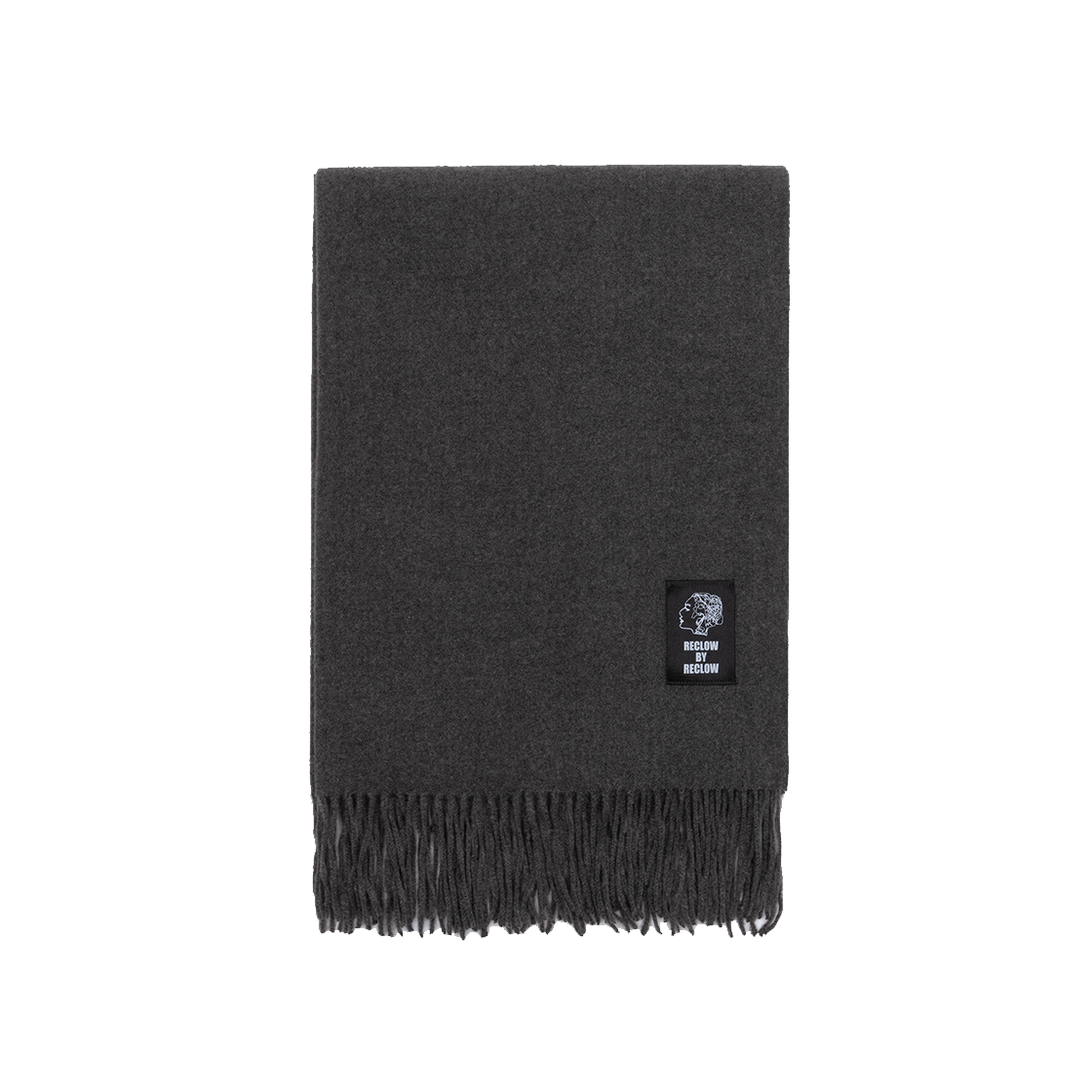 리끌로우 무지 머플러 다크 크레이(RECLOW Plain Muffler Dark Gray) - 2