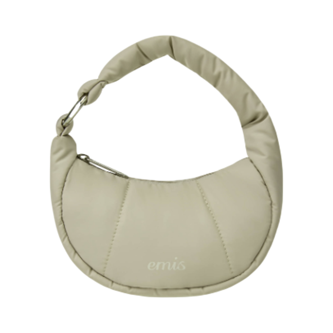 이미스 패디드 미니 백 키링 베이지(Emis Padded Mini Bag Keyring Beige)