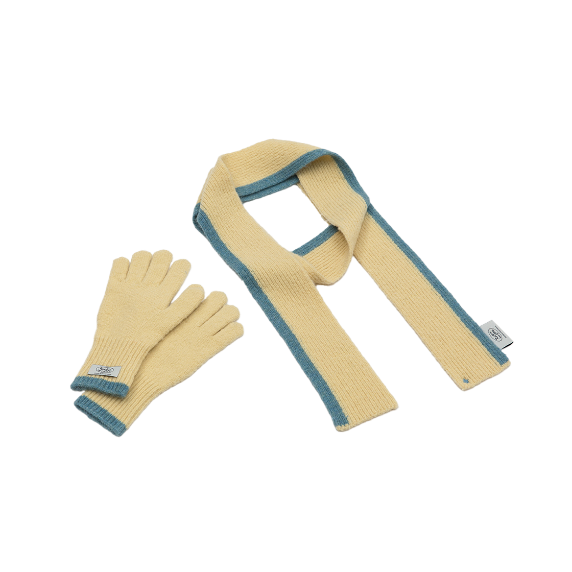 Frozen Muffler Glove Set Lemon RECLOW Frozen Muffler Glove Set Lemon
