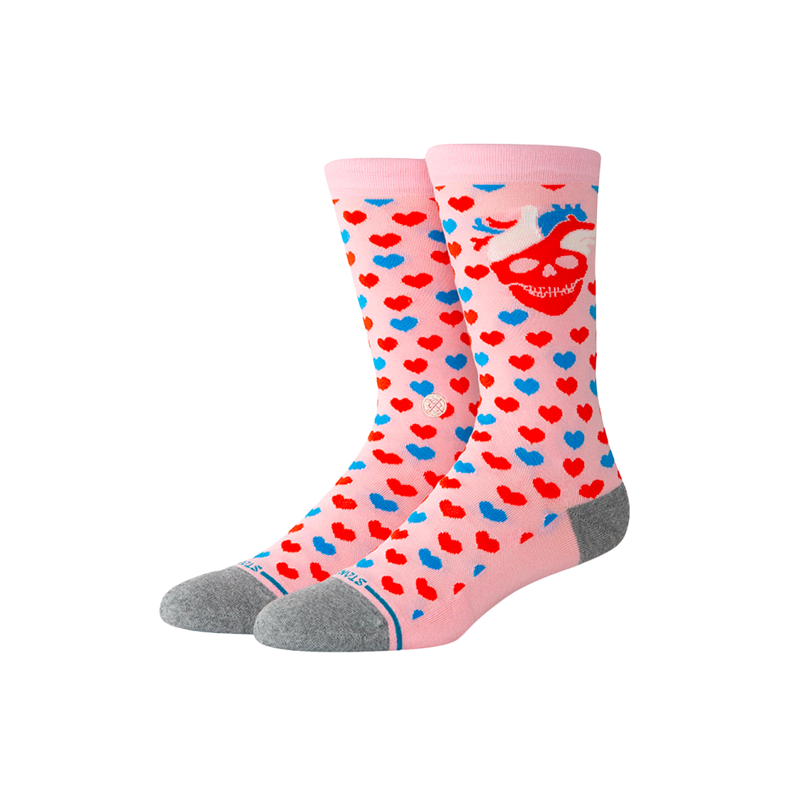 STC-A545A25HEA-PNK STANCE Strange Love X Stance Hearted Crew Pnk