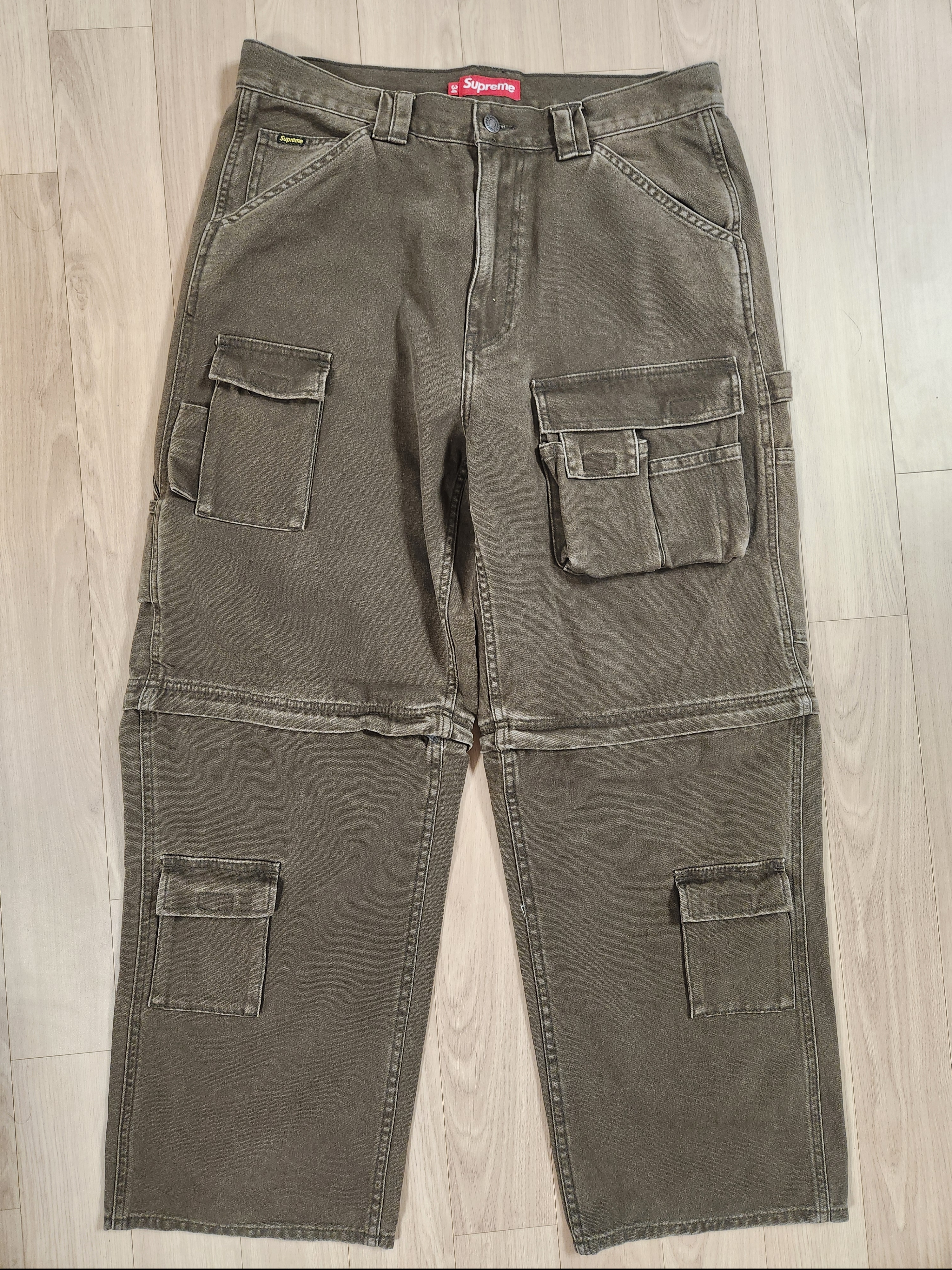 Supreme Zip-Off Utility Pant Brown - 25FW 착용 스타일