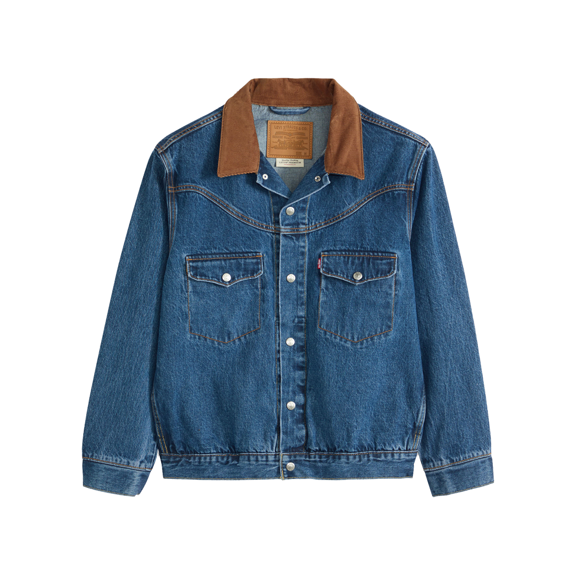 002WN-0000 Levi's Western Shorthorn Trucker Jacket Midium Indigo