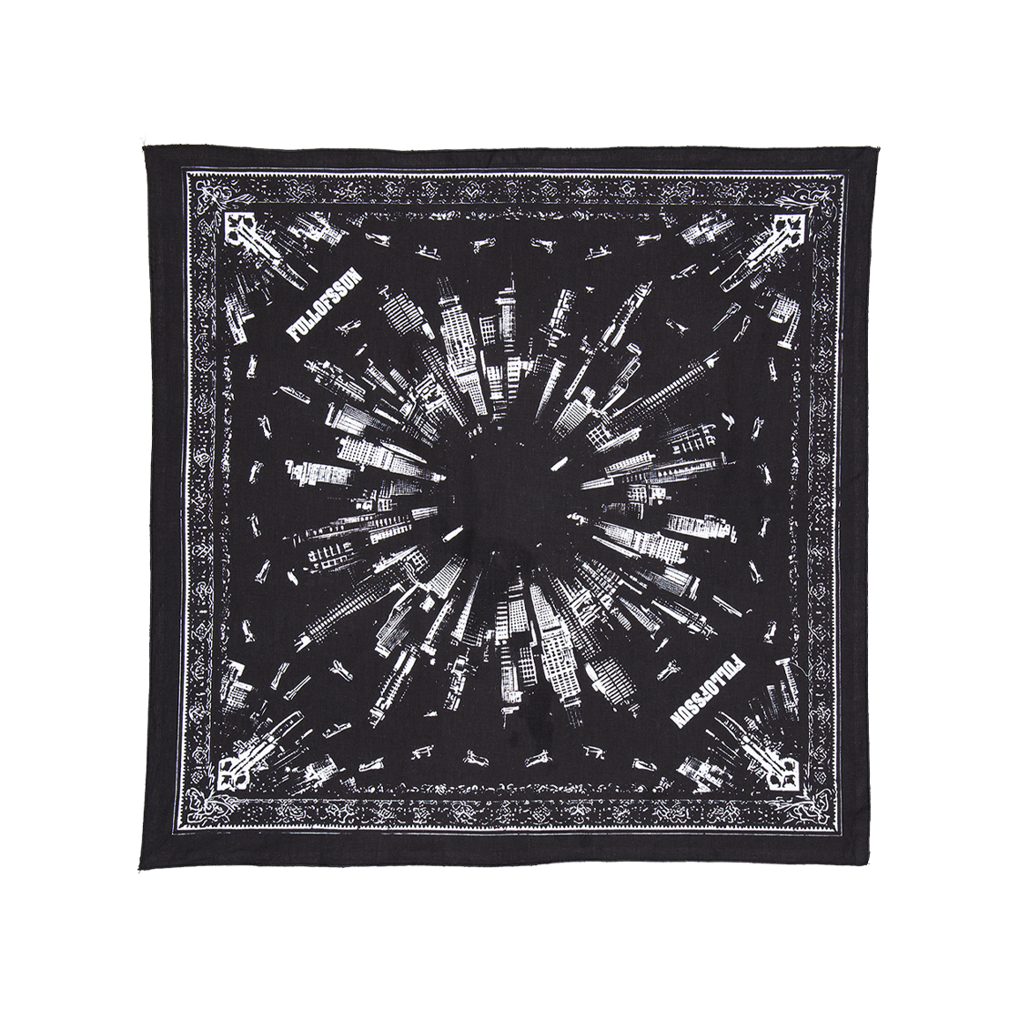 25FW-22(250222) Full of Ssun Sincity Bandana Black