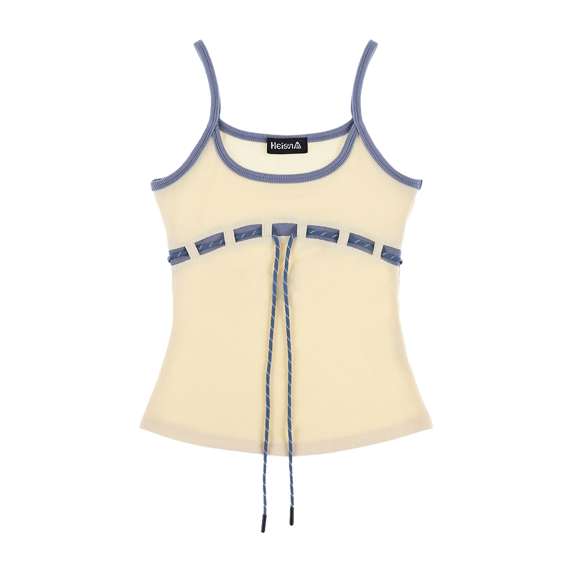 하이산 벨트 스트링 슬리브리스 - 아이보리(Heisan Belt String Sleeveless - Ivory)