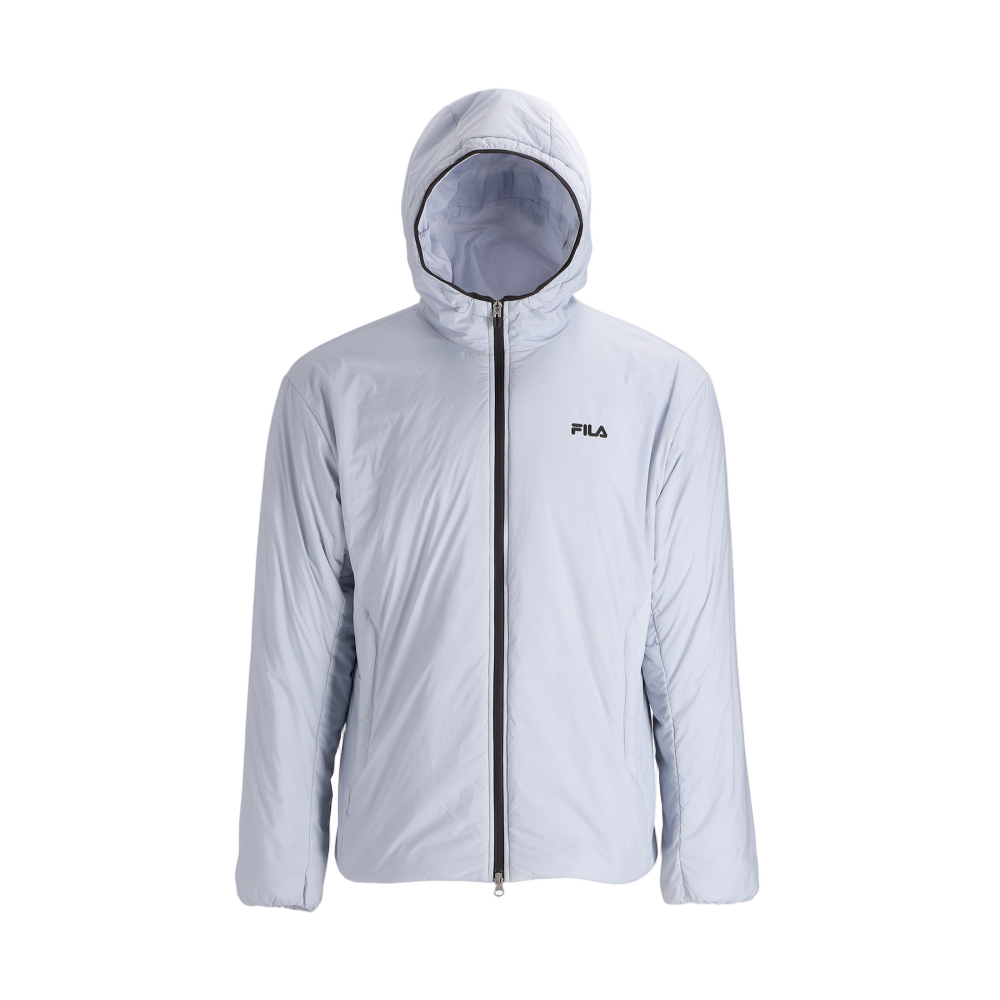 1100FS254JK02X001442 [6% 적립] FILA Woven Stretch Hooded Padded Jacket Light Blue