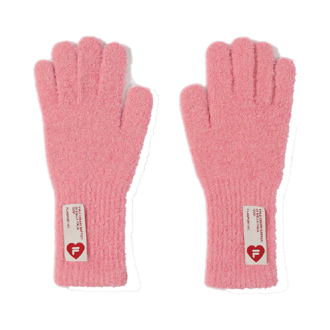 1100FS254KG01F001660 [6% 적립] FILA Cozy Knit Gloves Pink