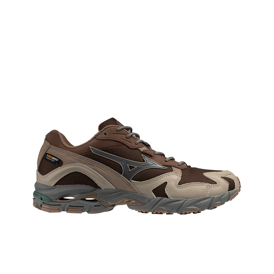 미즈노 웨이브 라이더 10 치커리 커피 빈티지 카키 포실(Mizuno Wave Rider 10 Chicory Coffee Vintage Khaki Fossil)