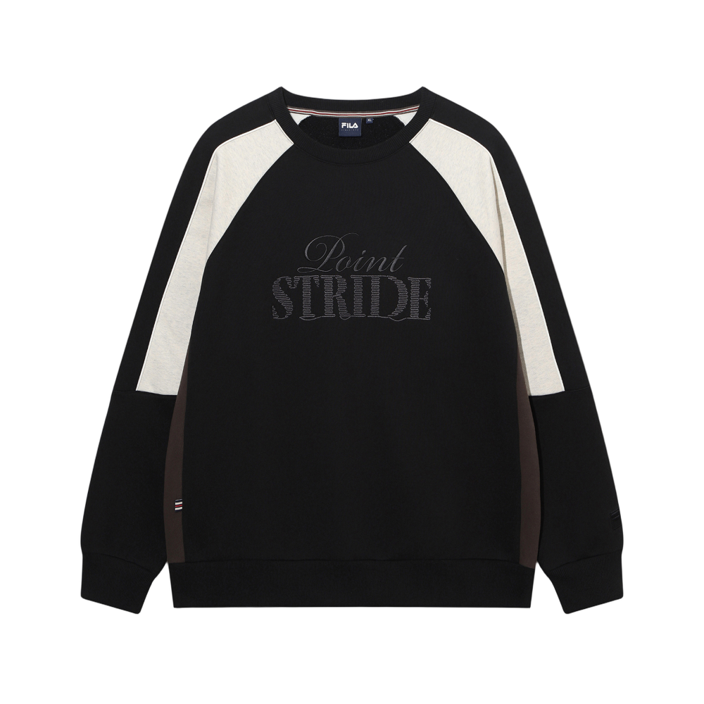 1100FS254PO01X002001 [6% 적립] FILA Brushed Graphic Sweatshirt Black
