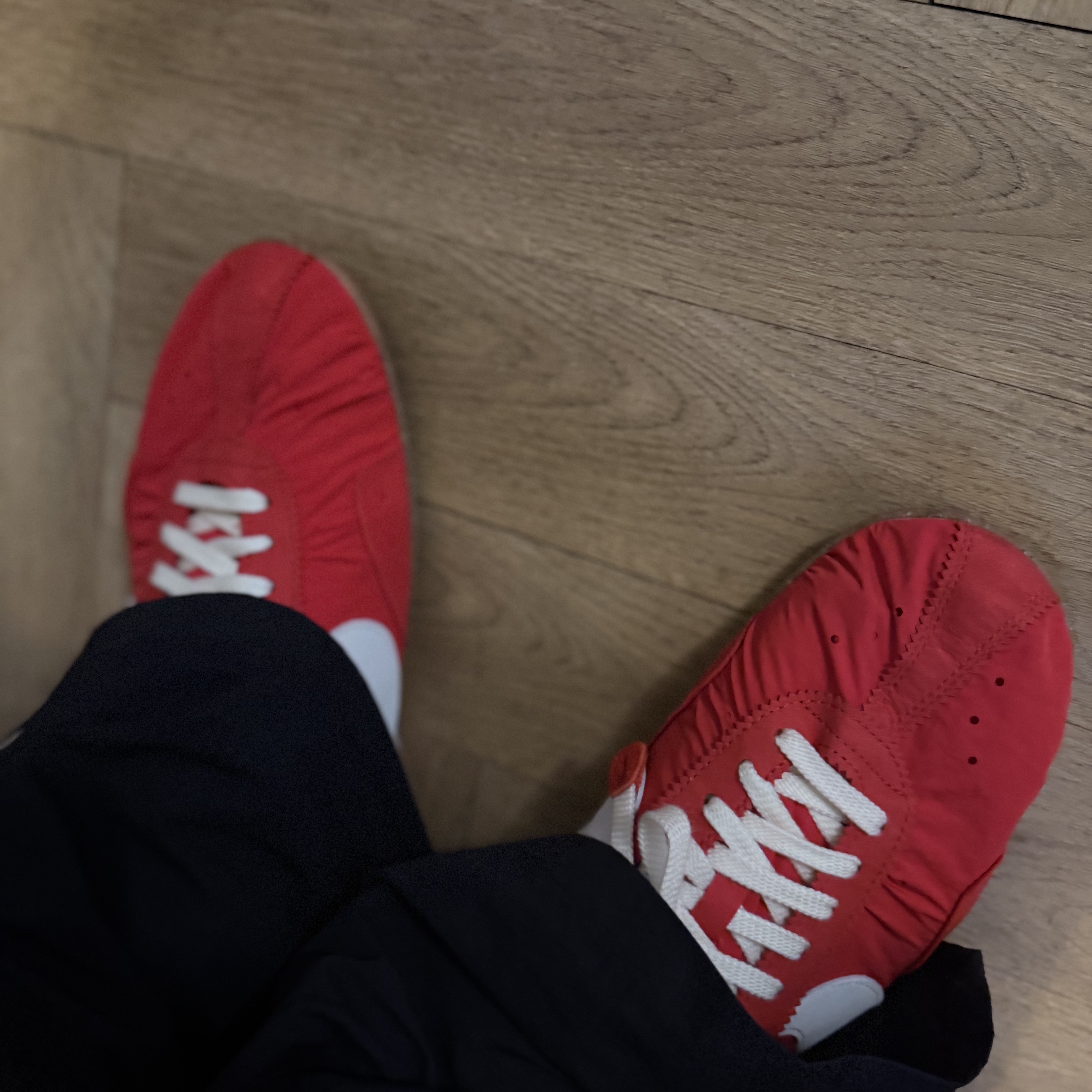 Nike x Jacquemus Moon Shoe SP University Red and Bicycle Yellow 착용 스타일
