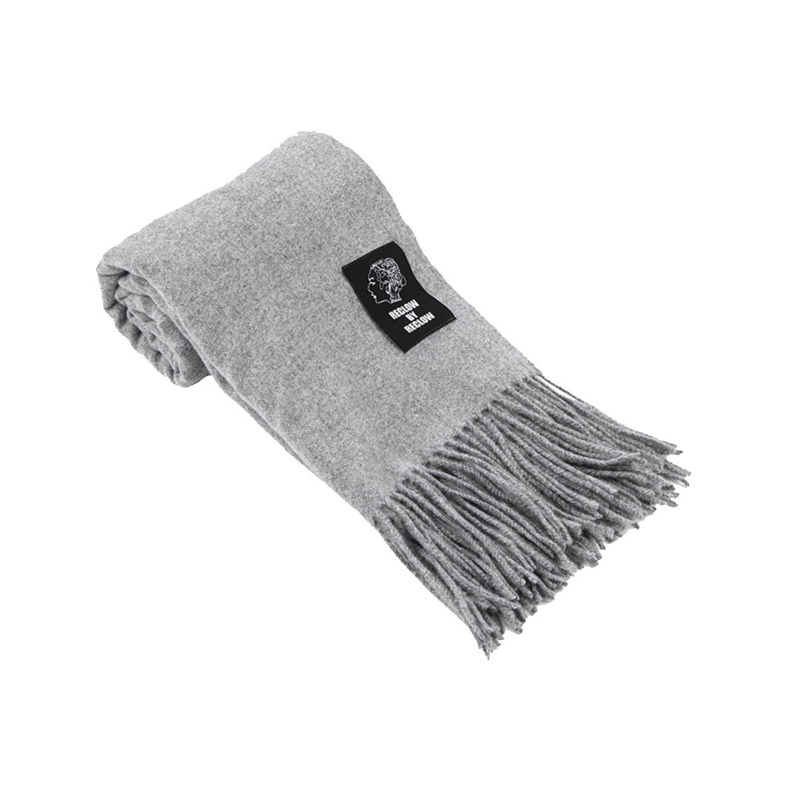 리끌로우 무지 머플러 라이트 그레이(RECLOW Plain Muffler Light Gray) - 2