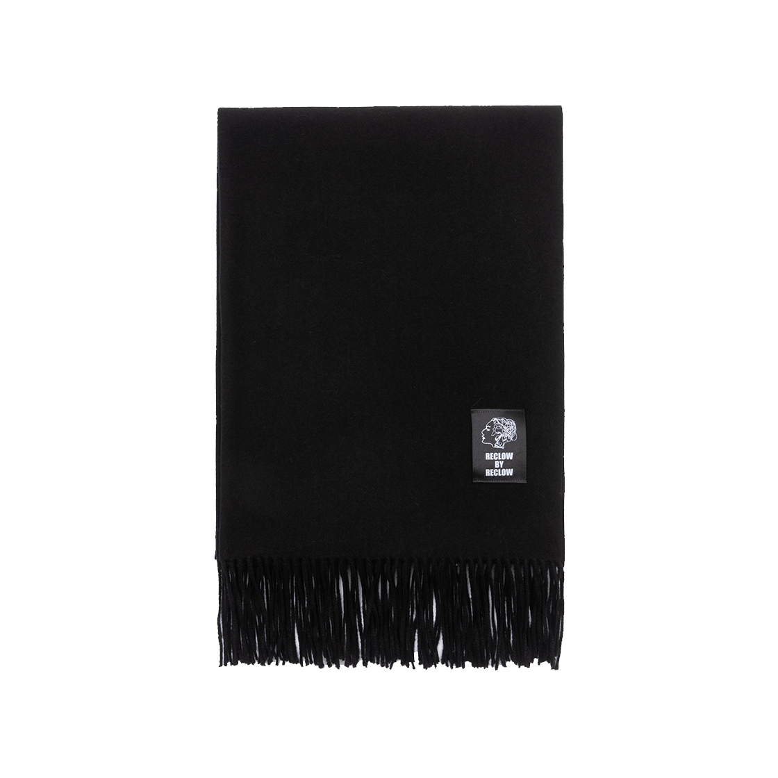 리끌로우 무지 머플러 블랙(RECLOW Plain Muffler Black) - 2