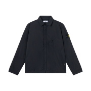 Stone Island 1200007 Matt Ripstop Cordura Advanced Fabrics Comfort Fit Padded Overshirt with Water Repellent Treatment Black - 25FW