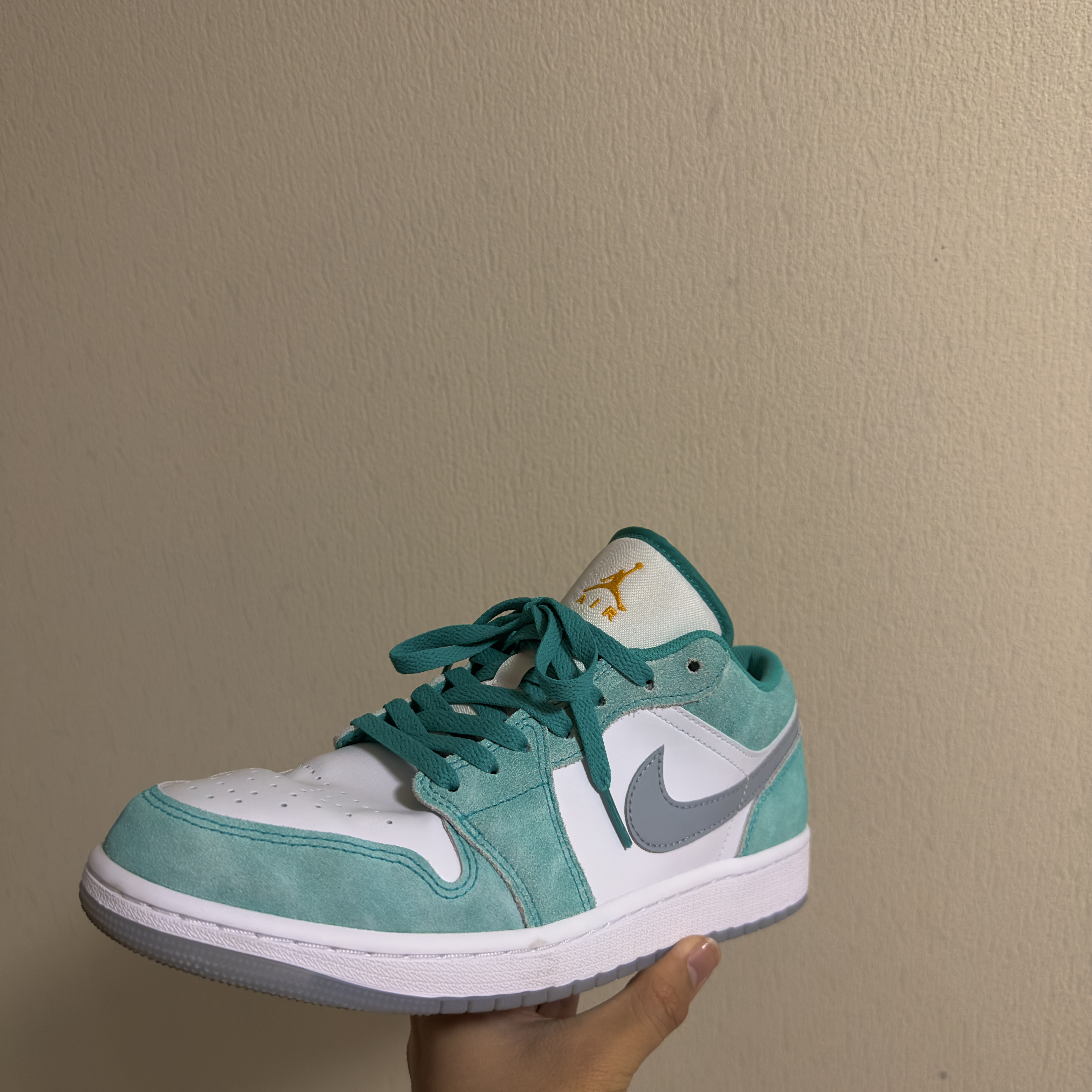 Jordan 1 Low SE New Emerald 착용 스타일 - 1