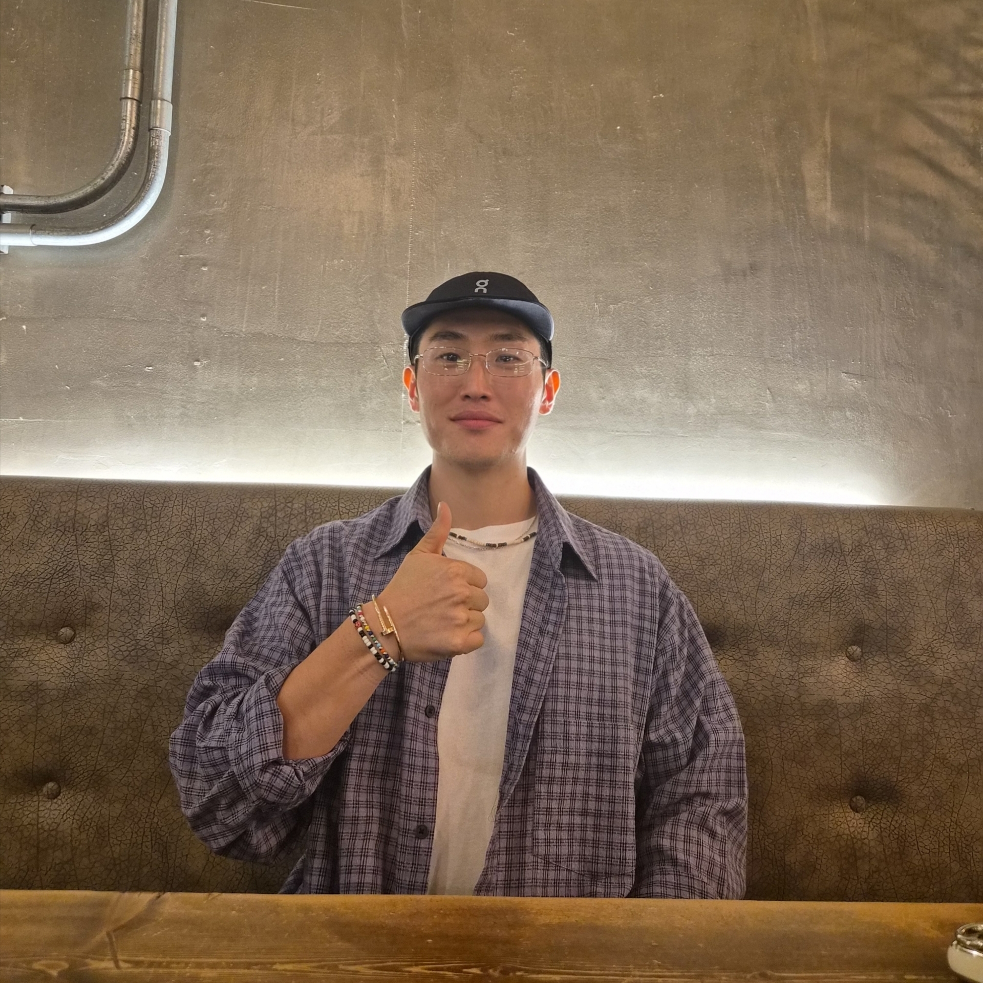 On Running Performance Cap Black 착용 스타일