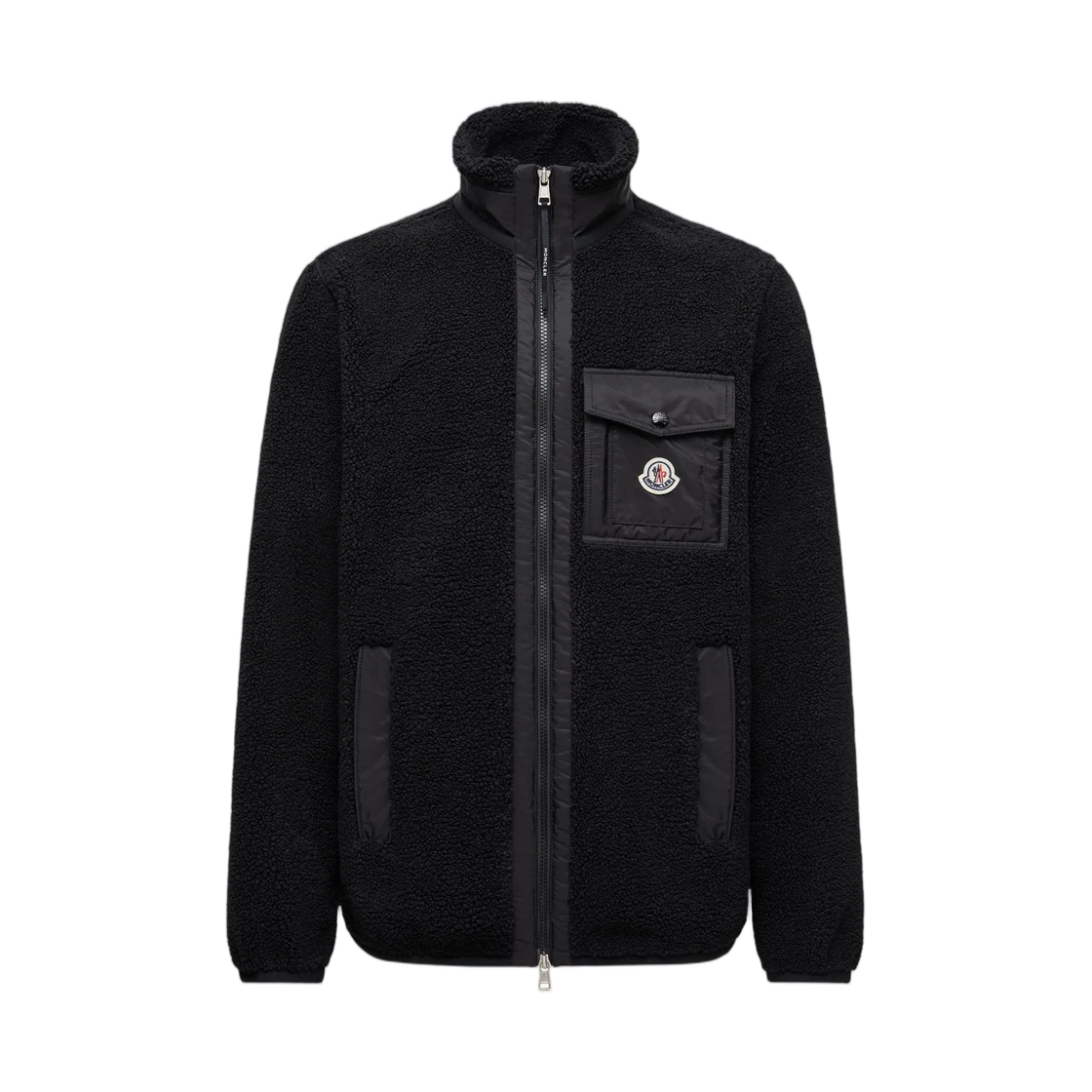 Moncler Moncler Teddy Zip Up Sweatshirt with Pocket Black - 25FW · XXL