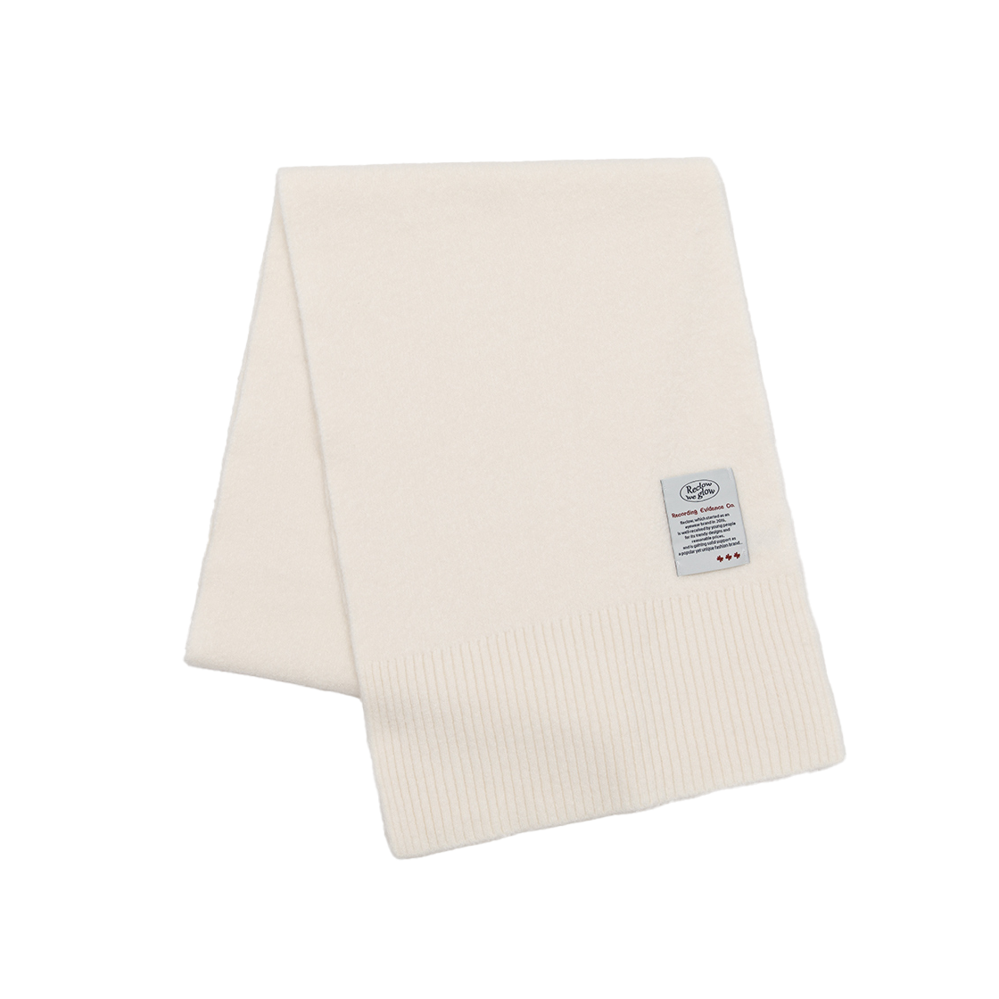리끌로우 울터치 니트 머플러 아이보리(RECLOW Wool Touch Knit Muffler Ivory)