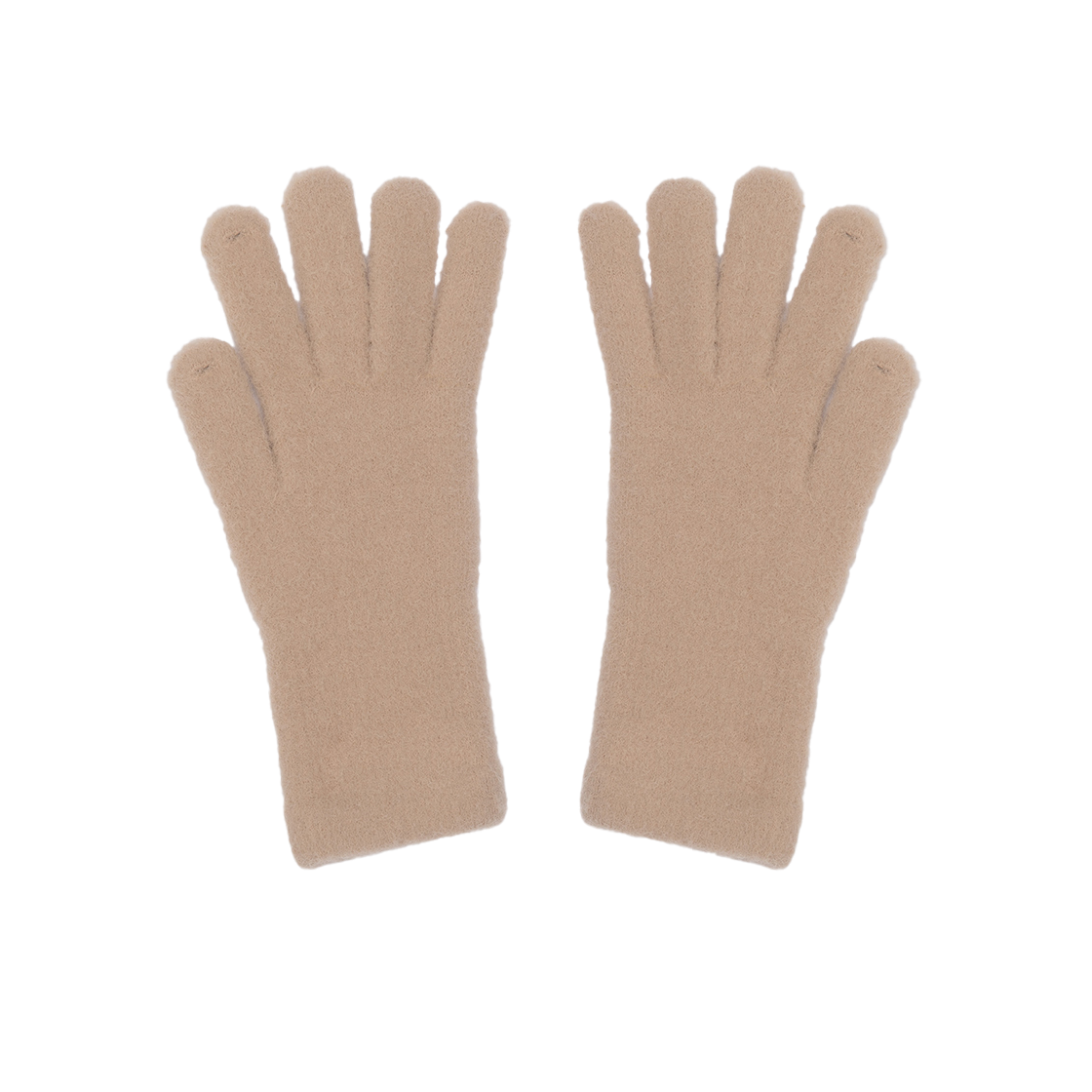 리끌로우 플러피 로고 장갑 베이지(RECLOW Fluffy Logo Glove Beige) - 3