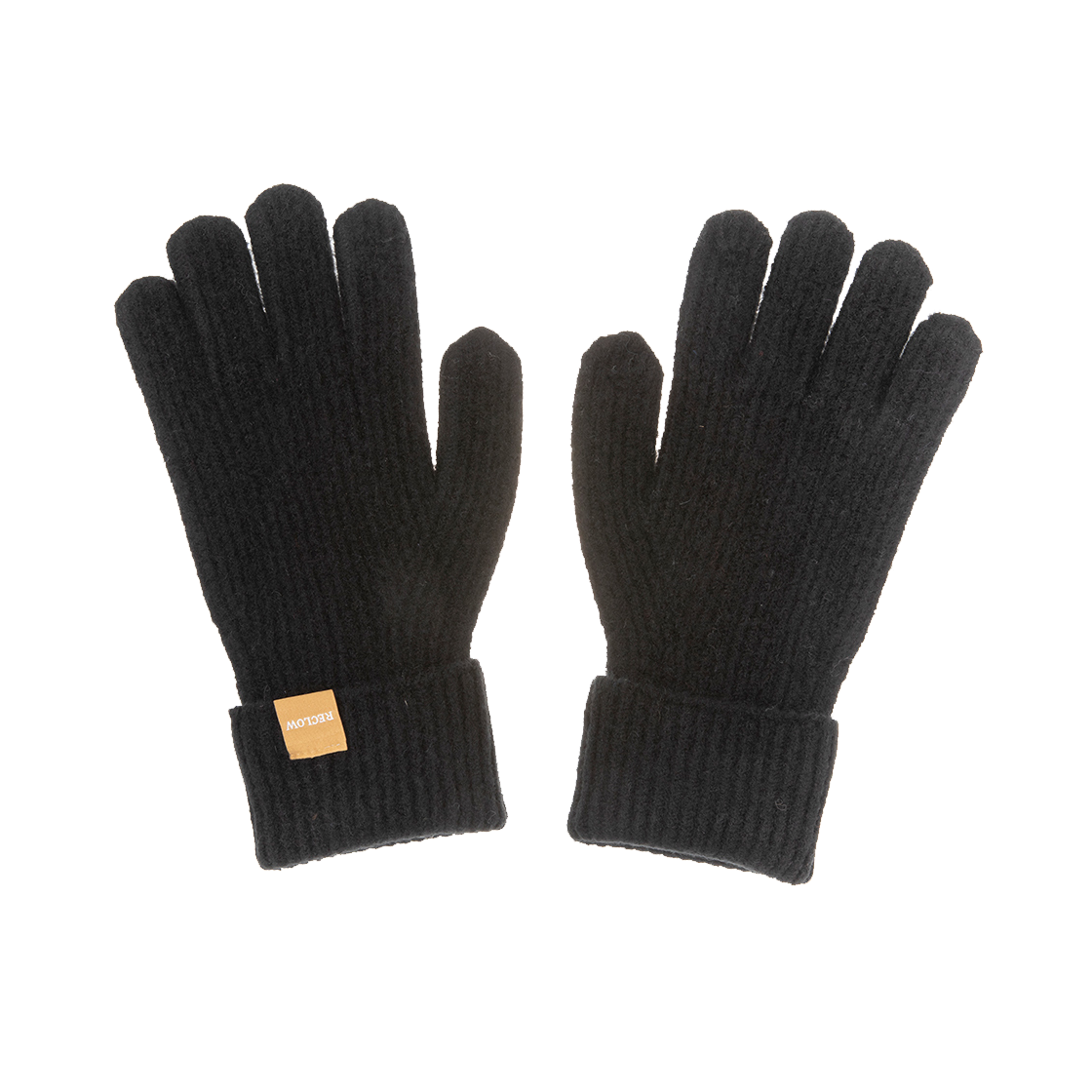 리끌로우 니트장갑 머플러 세트 블랙(RECLOW Knit Gloves Muffler Set Black) - 5