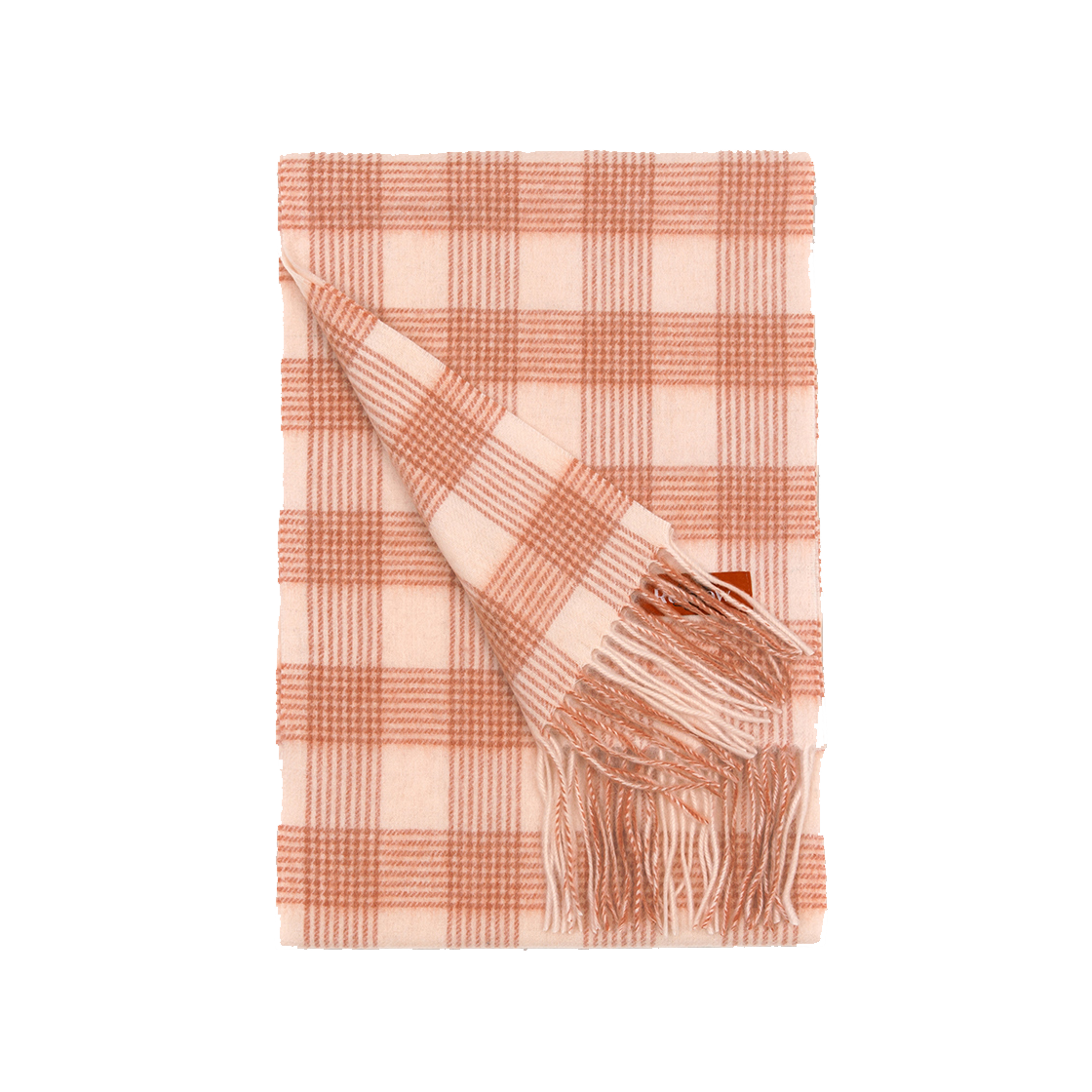 리끌로우 울 100% 체크 머플러  캐롯(RECLOW Wool 100% Check Muffler  Carrot) - 2