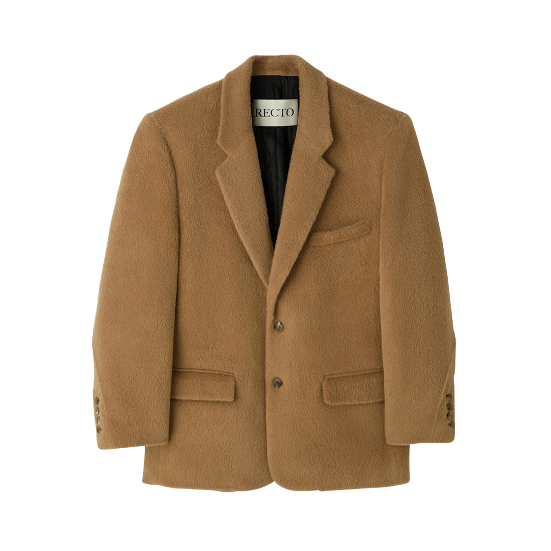 RM25WWJK005CM Recto Oversized Lama Wool Padded Jacket Ochre