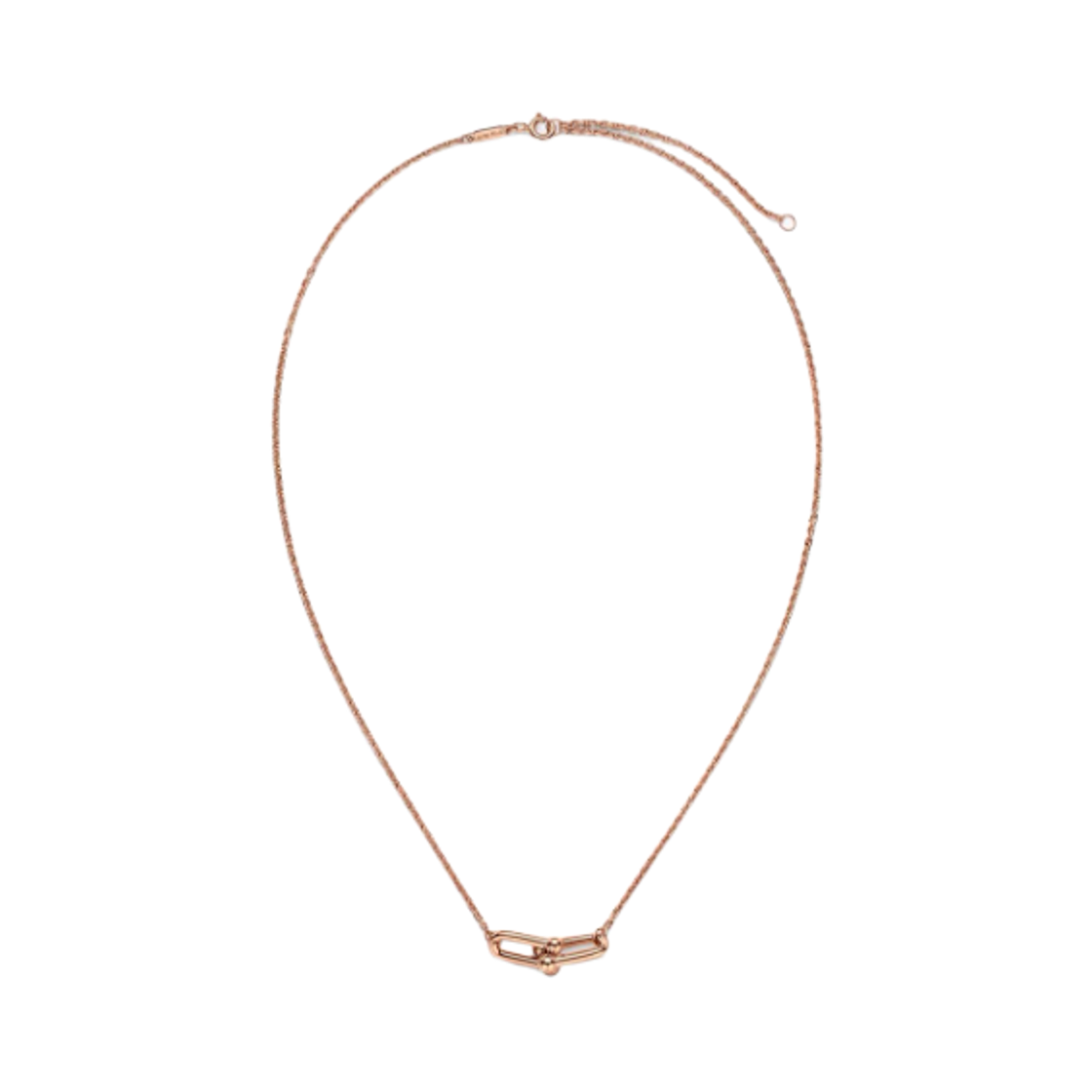 - Tiffany & Co. Tiffany Hardwear Small Double Link Pendant 18K Rose Gold