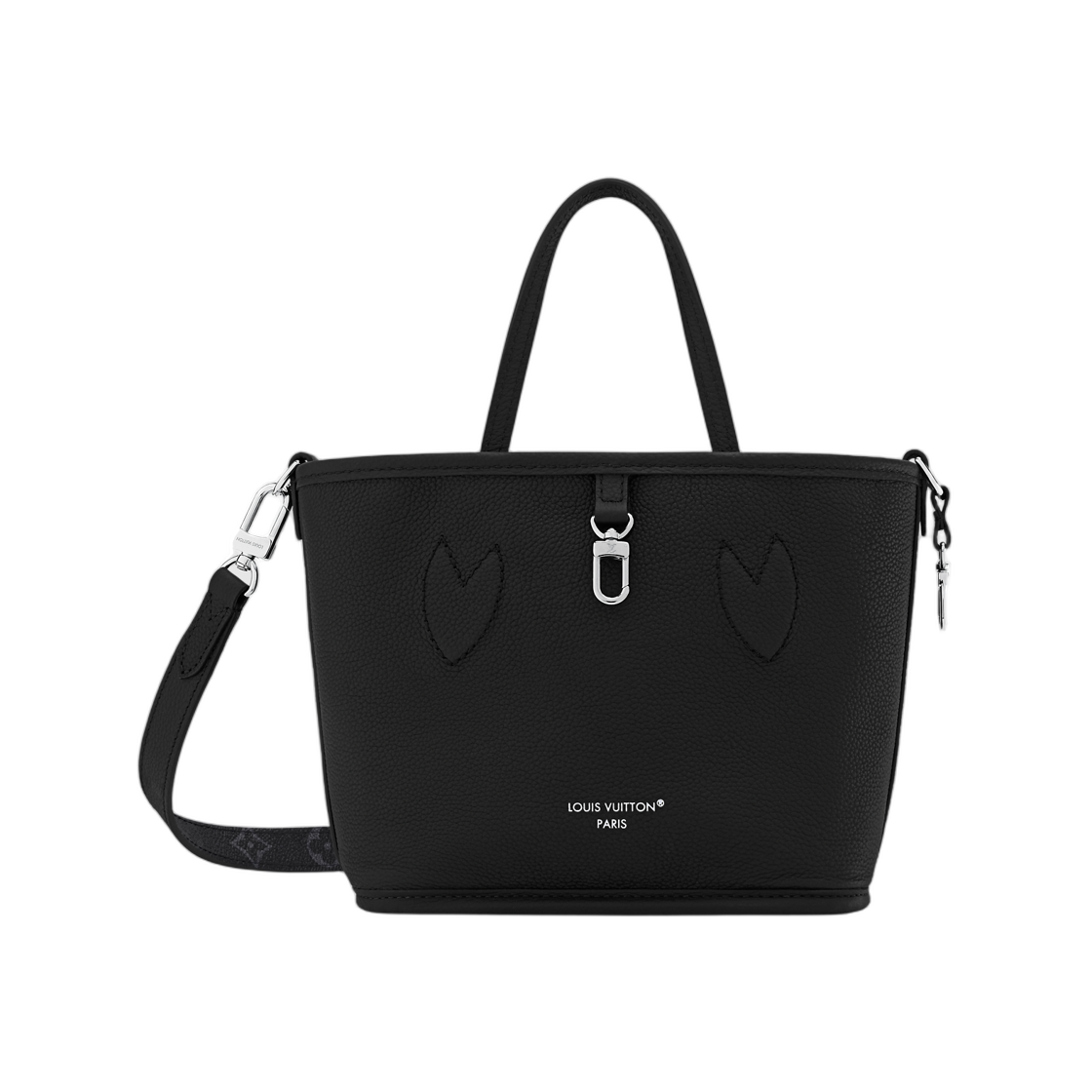 M15210 Louis Vuitton Neverfull Bandouliere Inside Out BB Monogram Eclipse Black