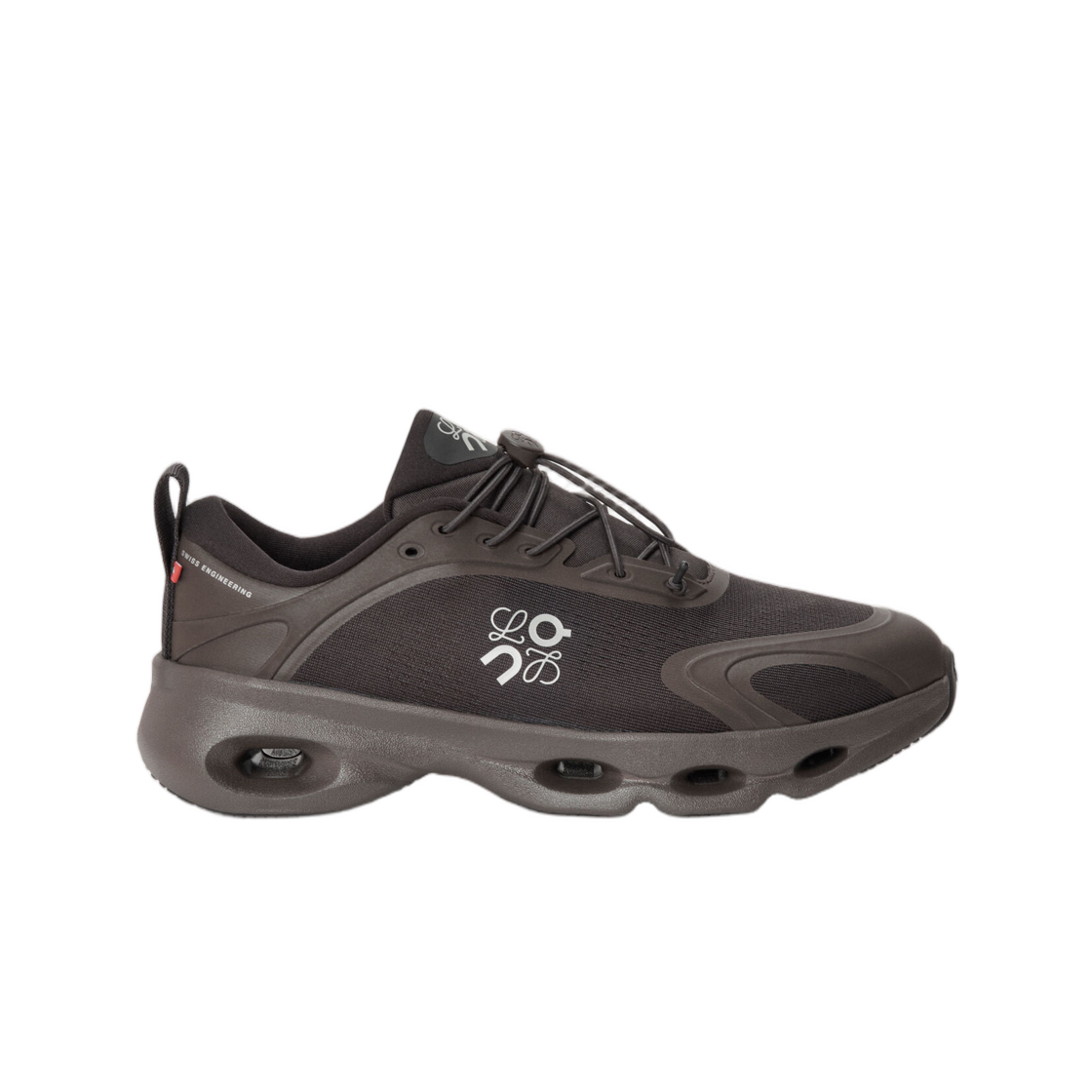 로에베 x 온 러닝 클라우드솔로 스니커즈 다크 브라운 블랙(Loewe x On Running Cloudsolo Sneakers Dark Brown Black)