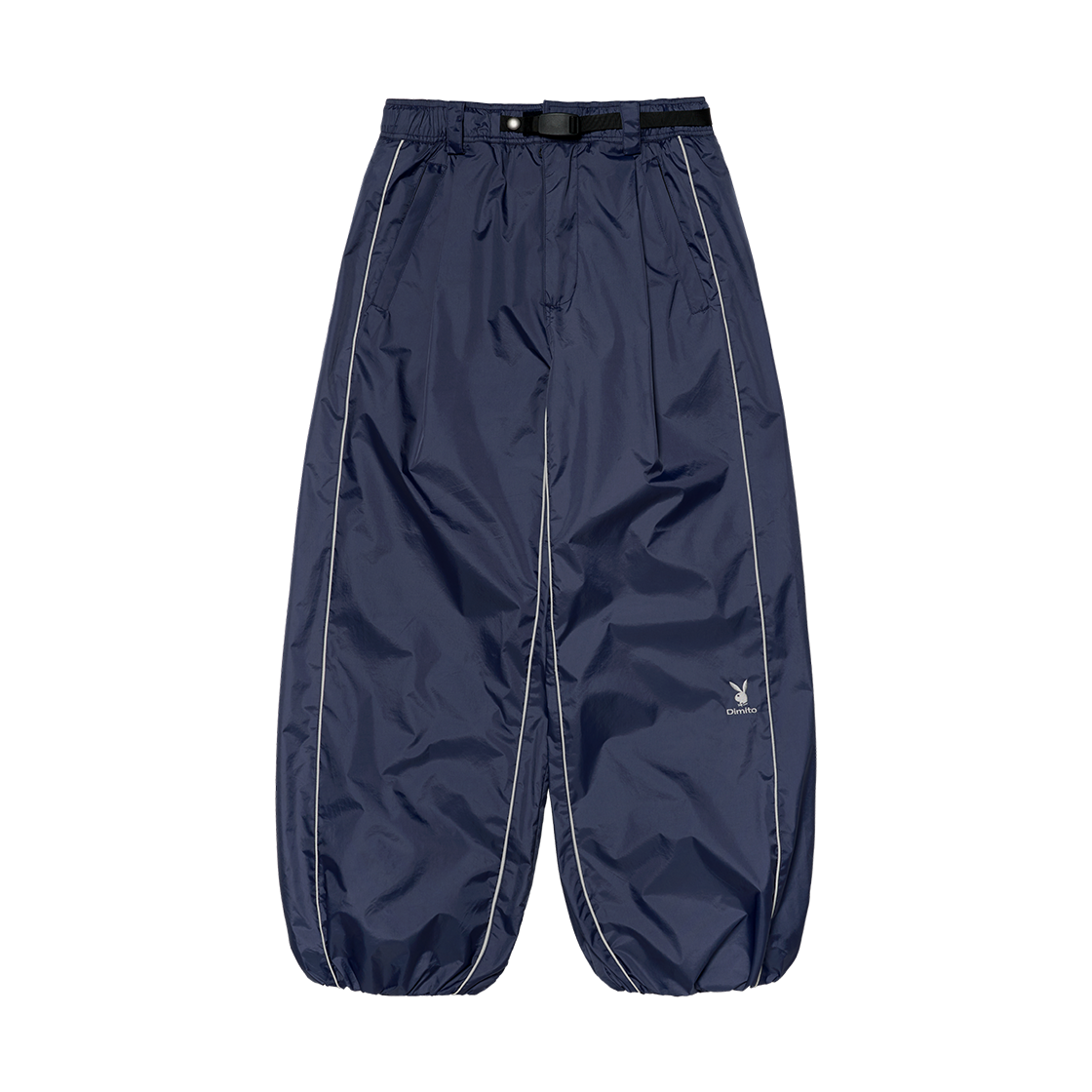 NVST33430 [Dimito X PLAYBOY] Piping Banded Pants Wide Fit Lv.2 Cloudy Blue