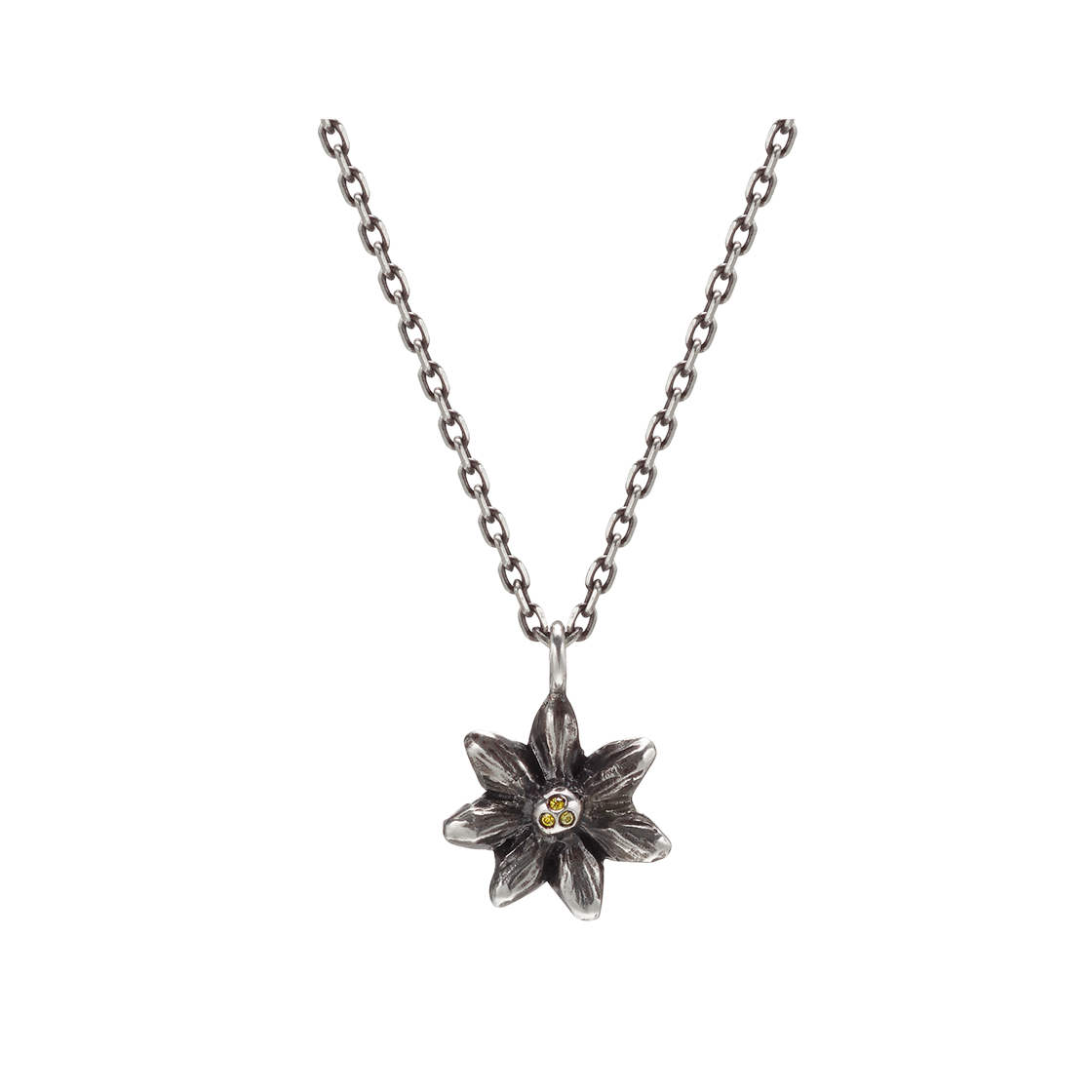 CH25N041 CH2P Flower Necklace Silver